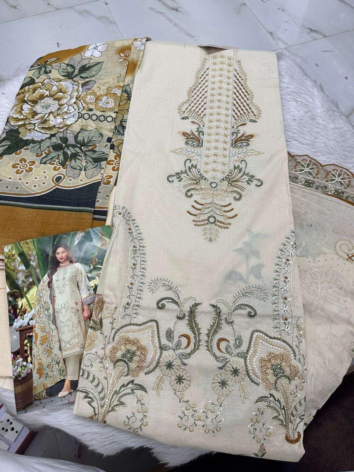 Falah Premium Cotton Collection Code - 26135 by Falah Designer Suits - 01 - 06