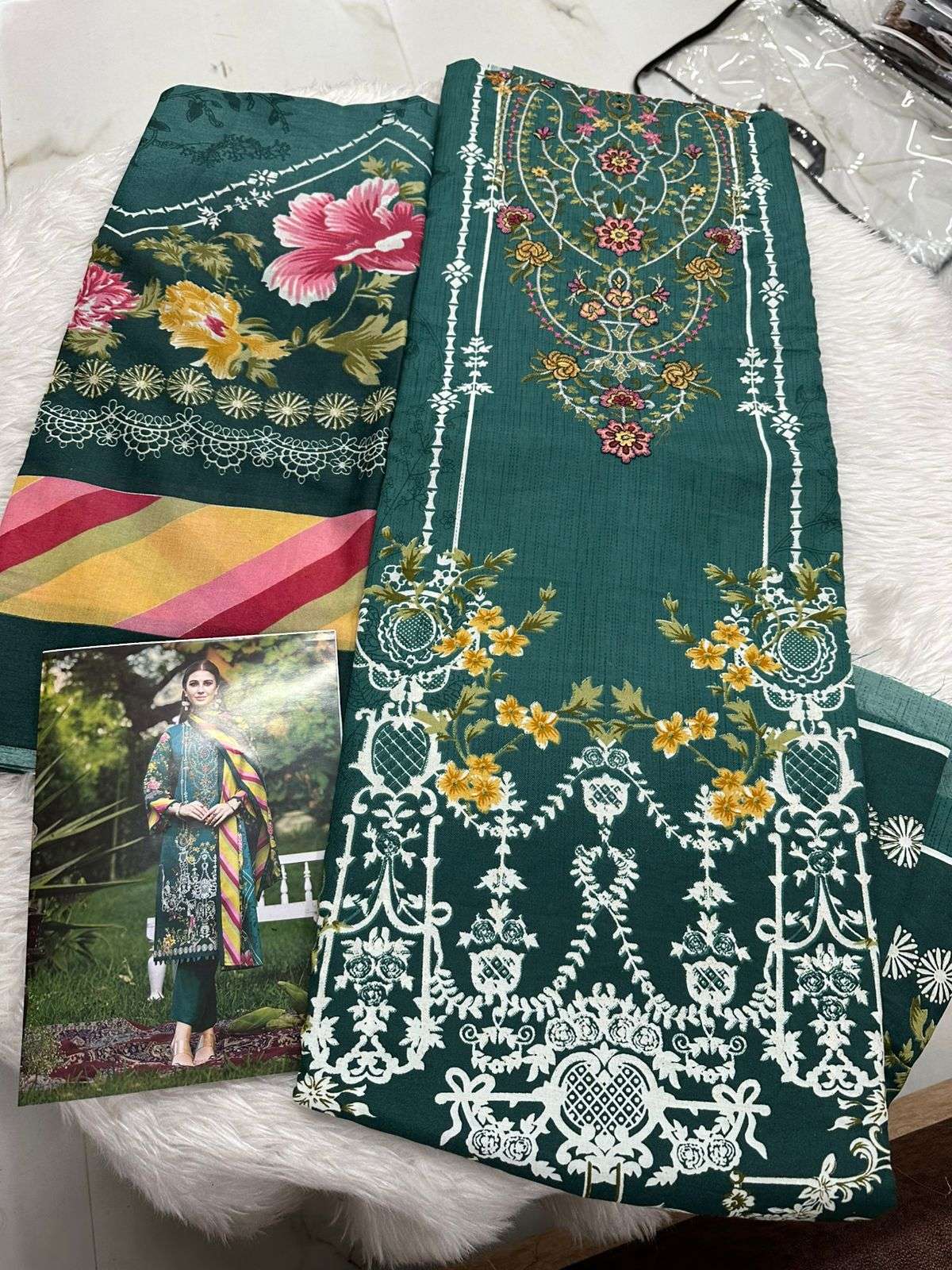 Falah Premium Cotton Collection Code - 26141 By Falah Designer Suits - 04