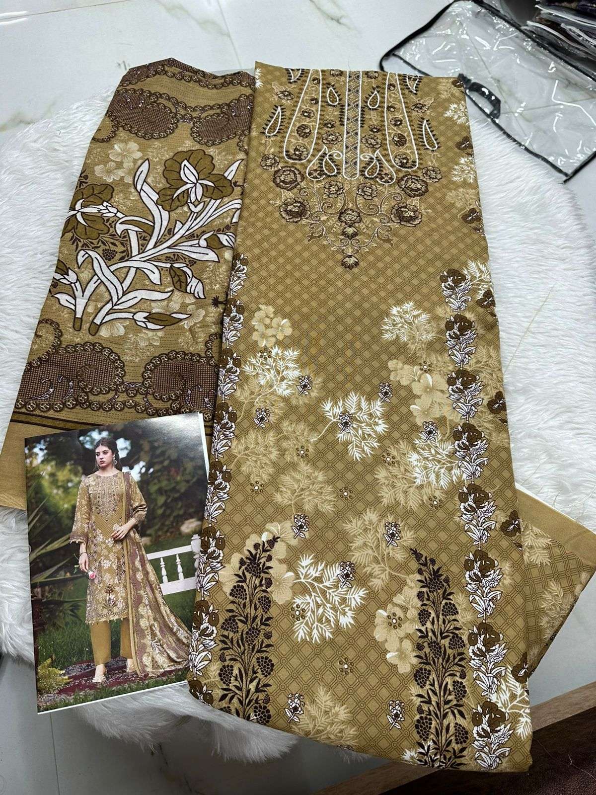 Falah Premium Cotton Collection Code - 26141 By Falah Designer Suits - 05