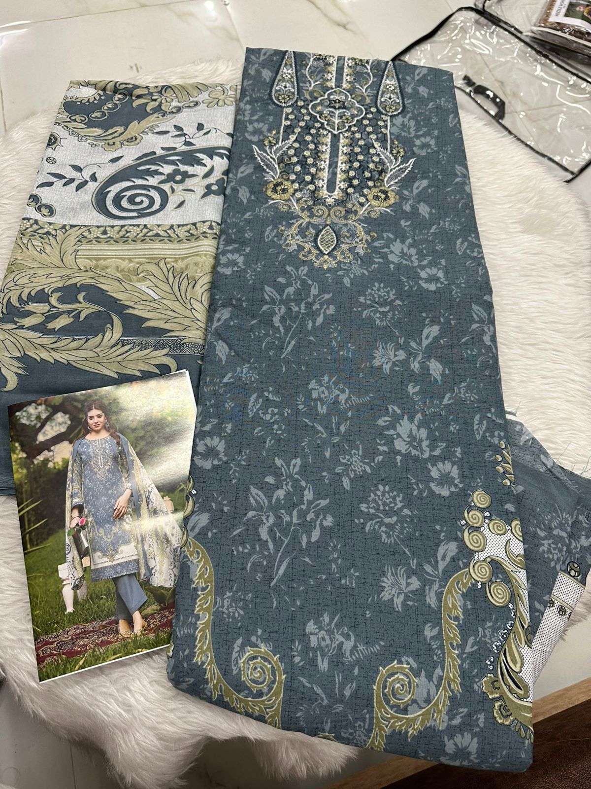 Falah Premium Cotton Collection Code - 26141 By Falah Designer Suits - 06