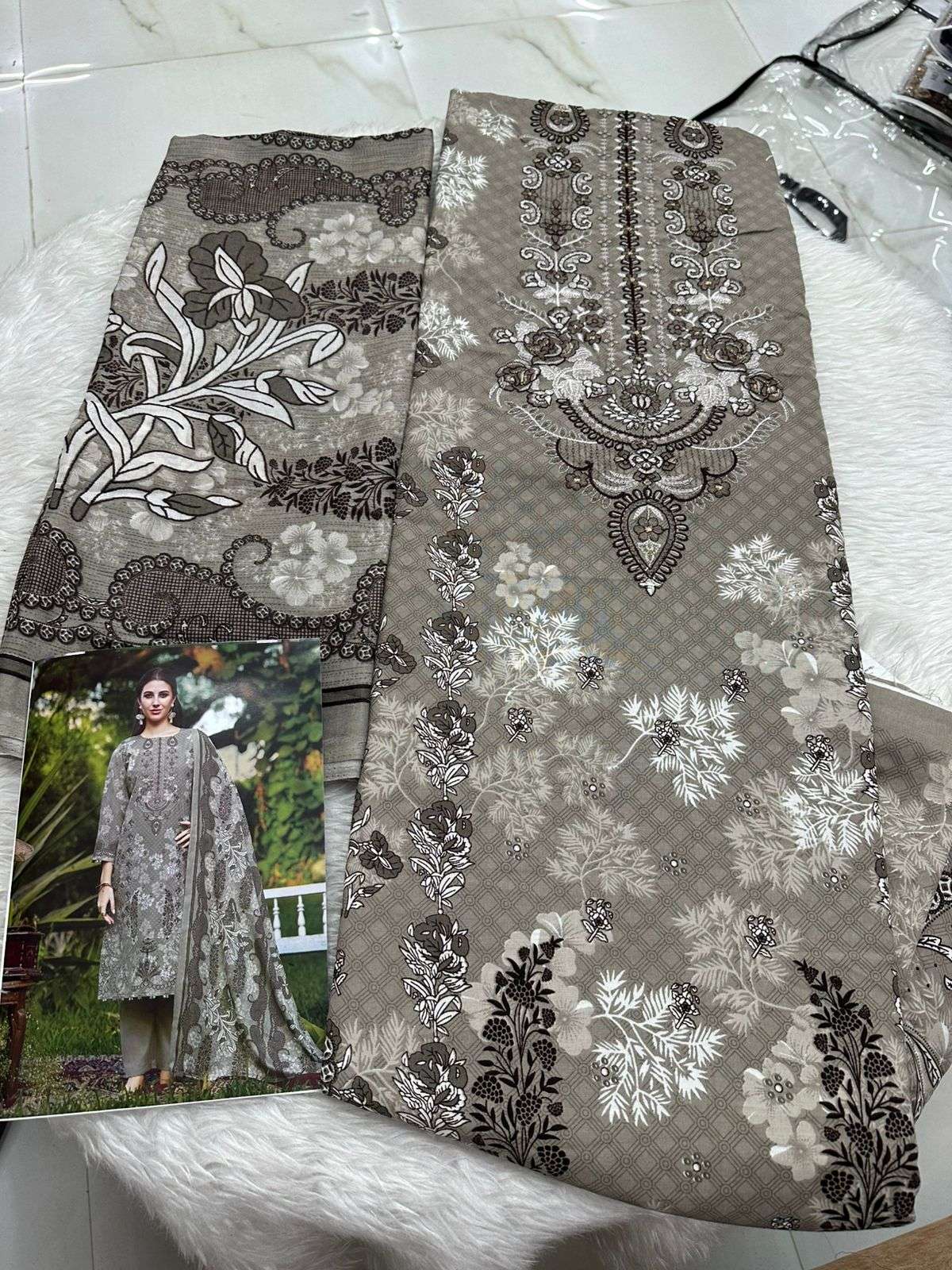 Falah Premium Cotton Collection Code - 26141 By Falah Designer Suits - 07