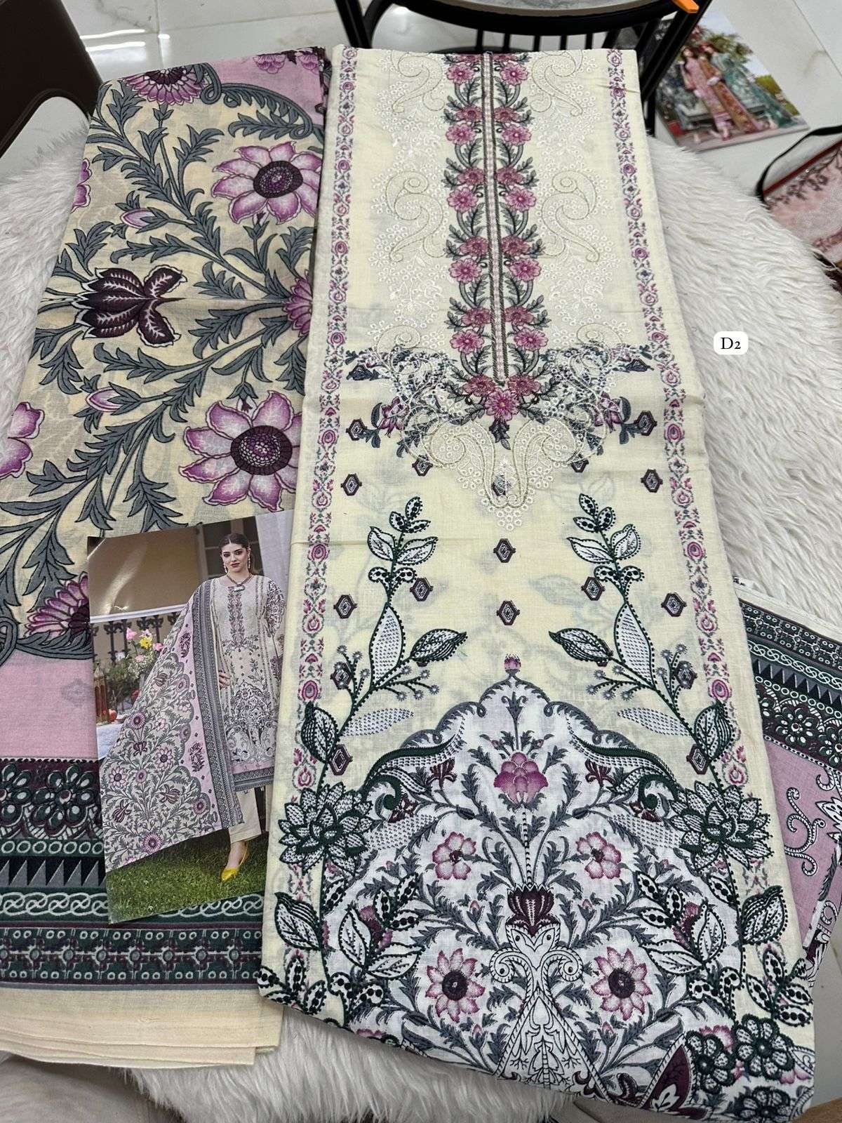 Falah Premium Cotton Collection Code - 50002 By Falah Designer Suits - 01