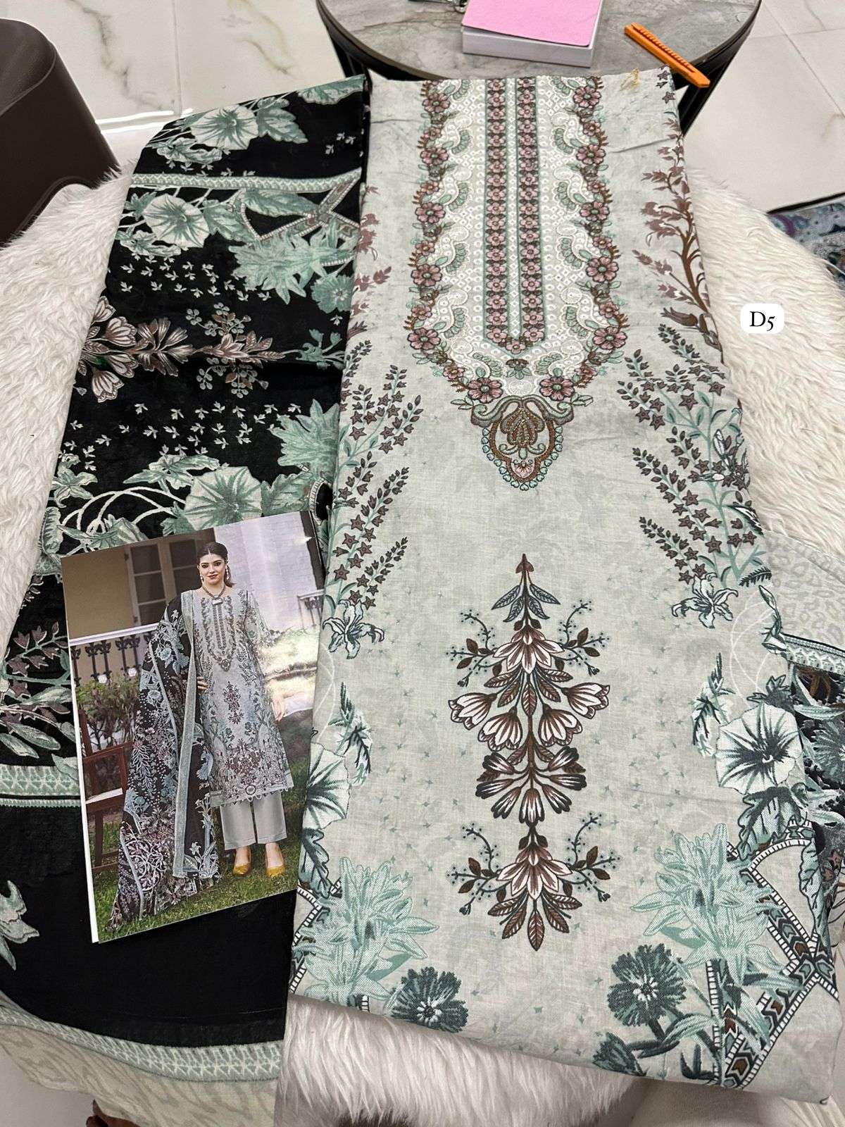 Falah Premium Cotton Collection Code - 50002 By Falah Designer Suits - 07