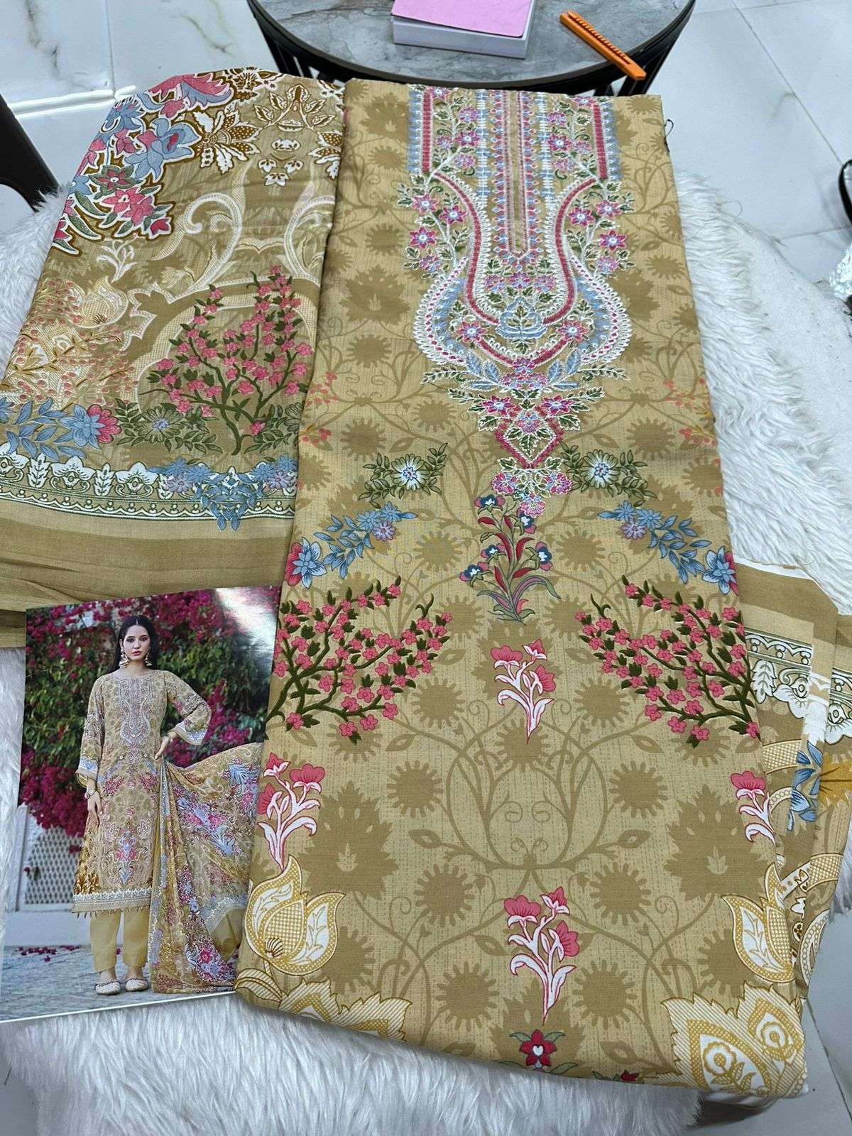 Falah Premium Cotton Collection Code - 50004 By Falah Designer Suits - 05