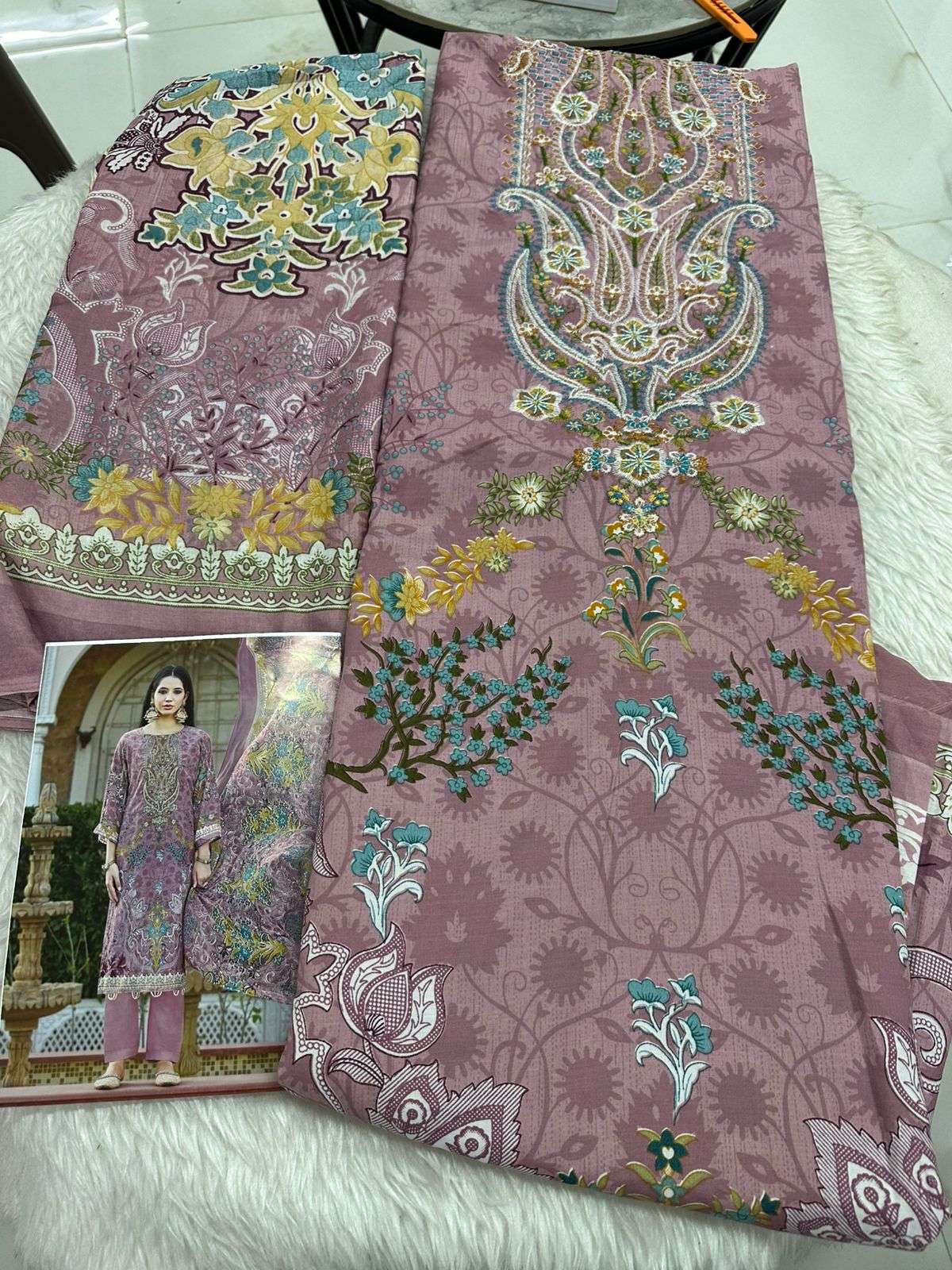 Falah Premium Cotton Collection Code - 50004 By Falah Designer Suits - 07