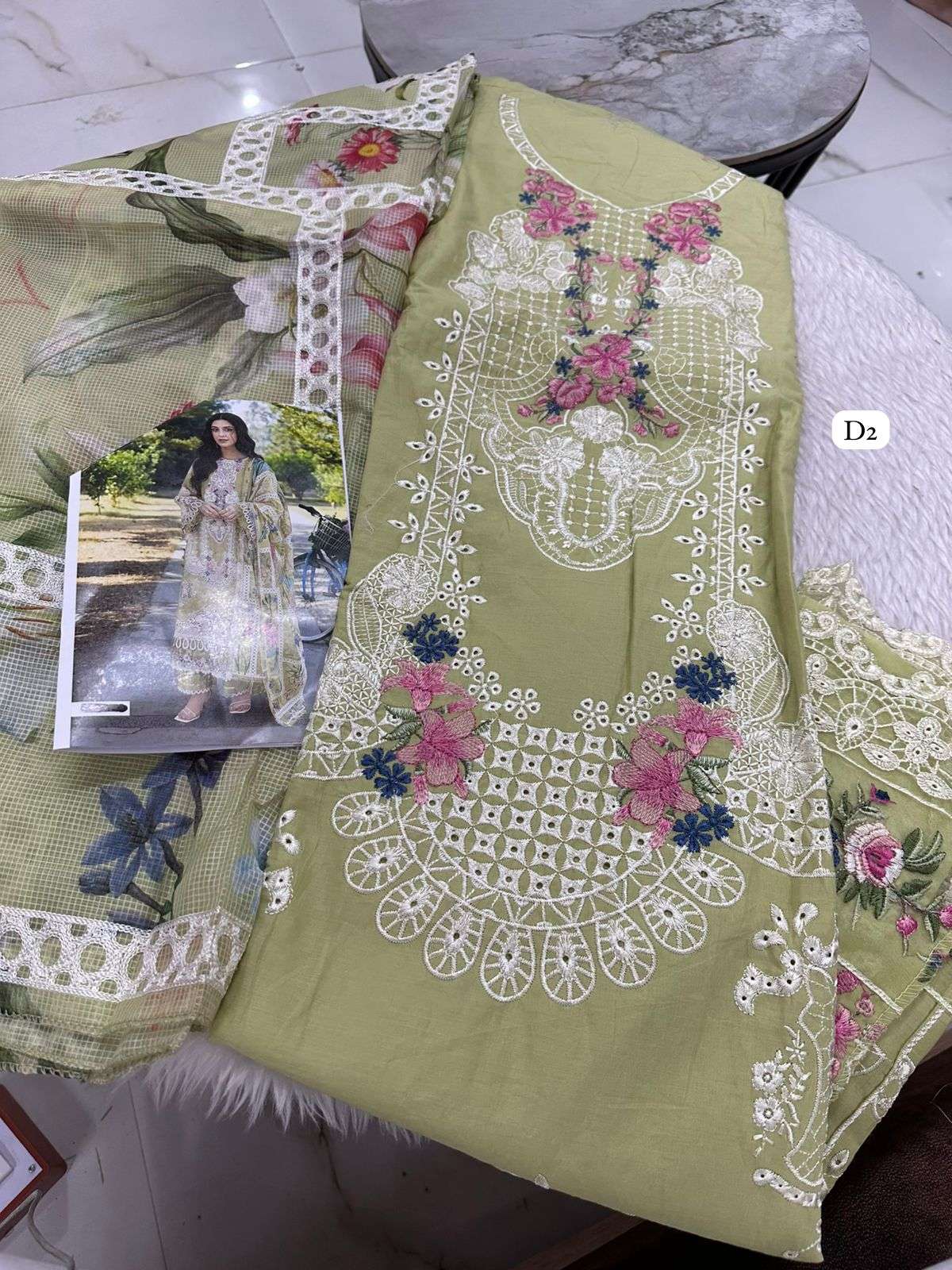 Falah Premium Cotton Collection Code - 50005 By Falah Designer Suits - 02