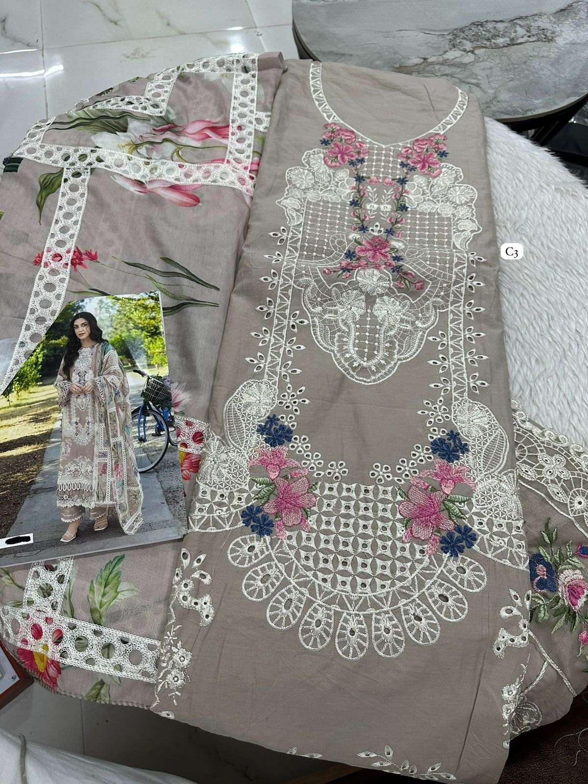 Falah Premium Cotton Collection Code - 50006 By Falah Designer Suits - 01