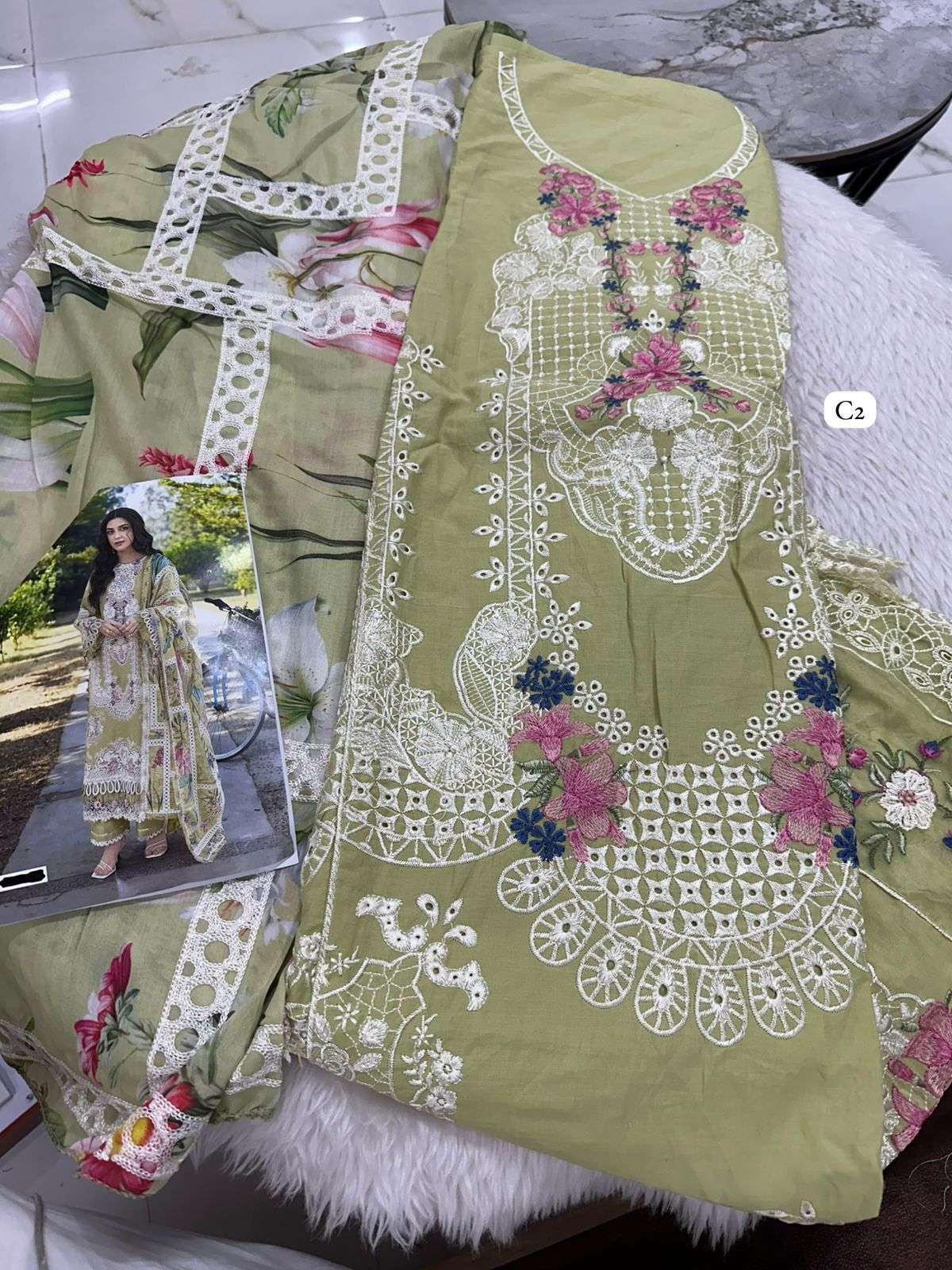Falah Premium Cotton Collection Code - 50006 By Falah Designer Suits - 03