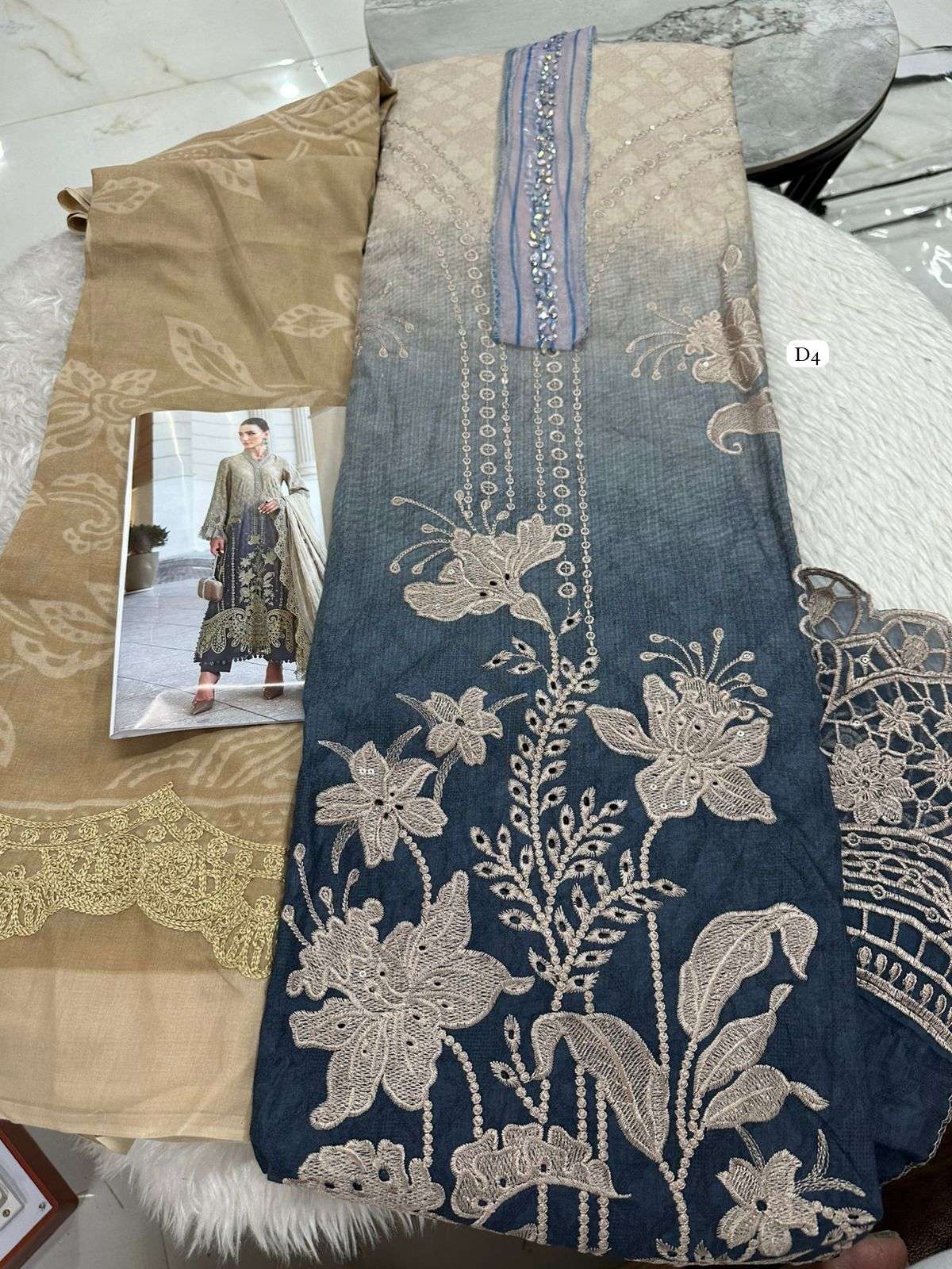 Falah Premium Cotton Collection Code - 50008 By Falah Designer Suits - 01 - 05 A