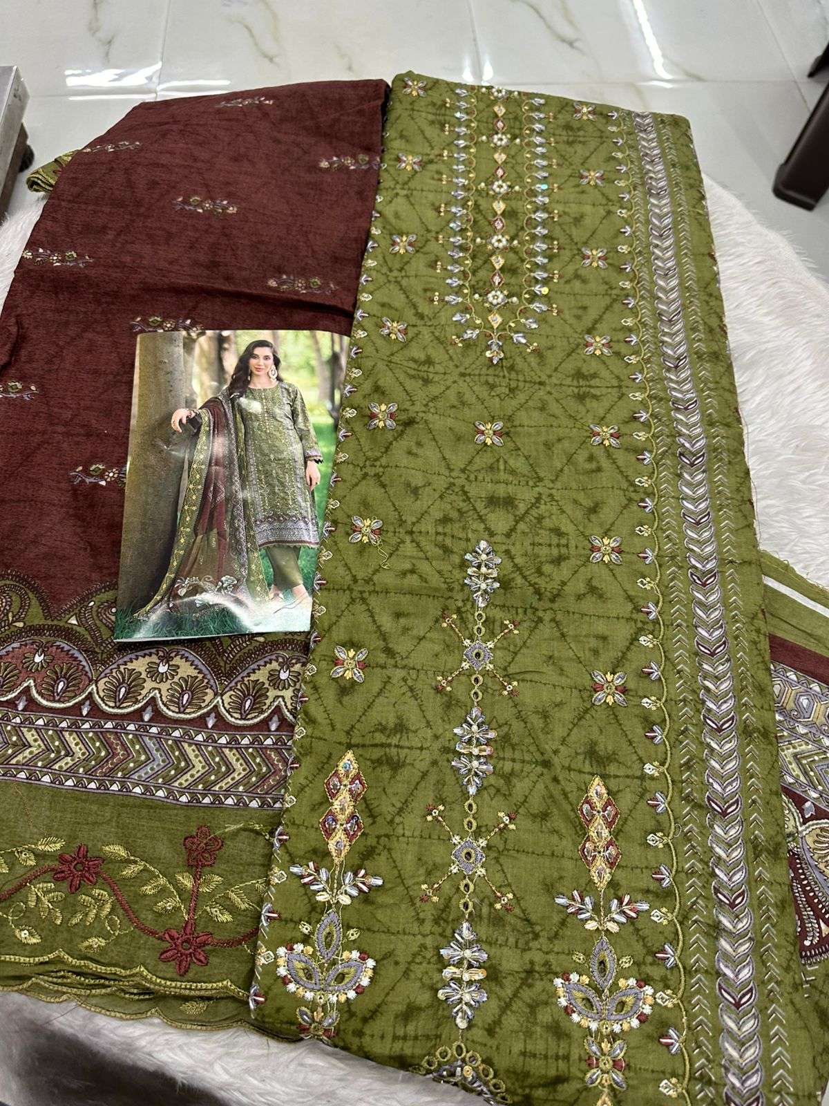 Falah Premium Cotton Collection Code - 50019 By Falah Designer Suits - 02