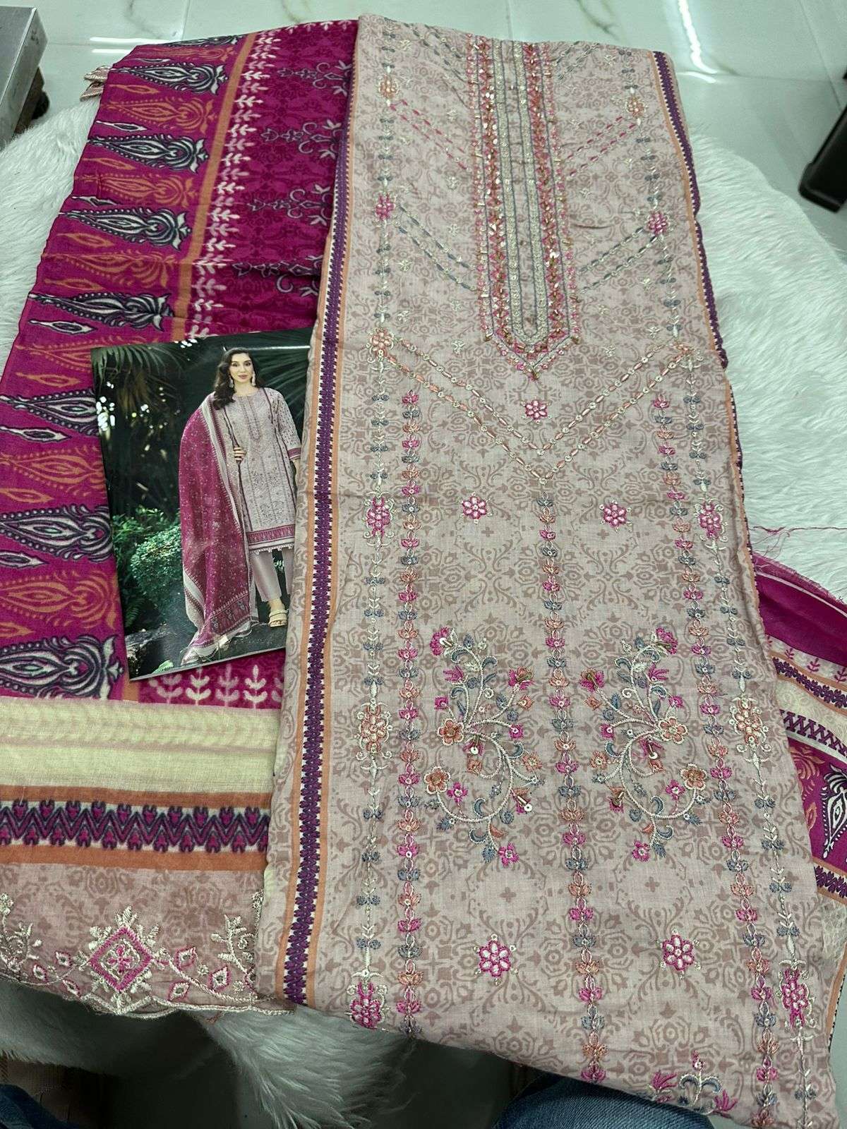 Falah Premium Cotton Collection Code - 50019 By Falah Designer Suits - 04