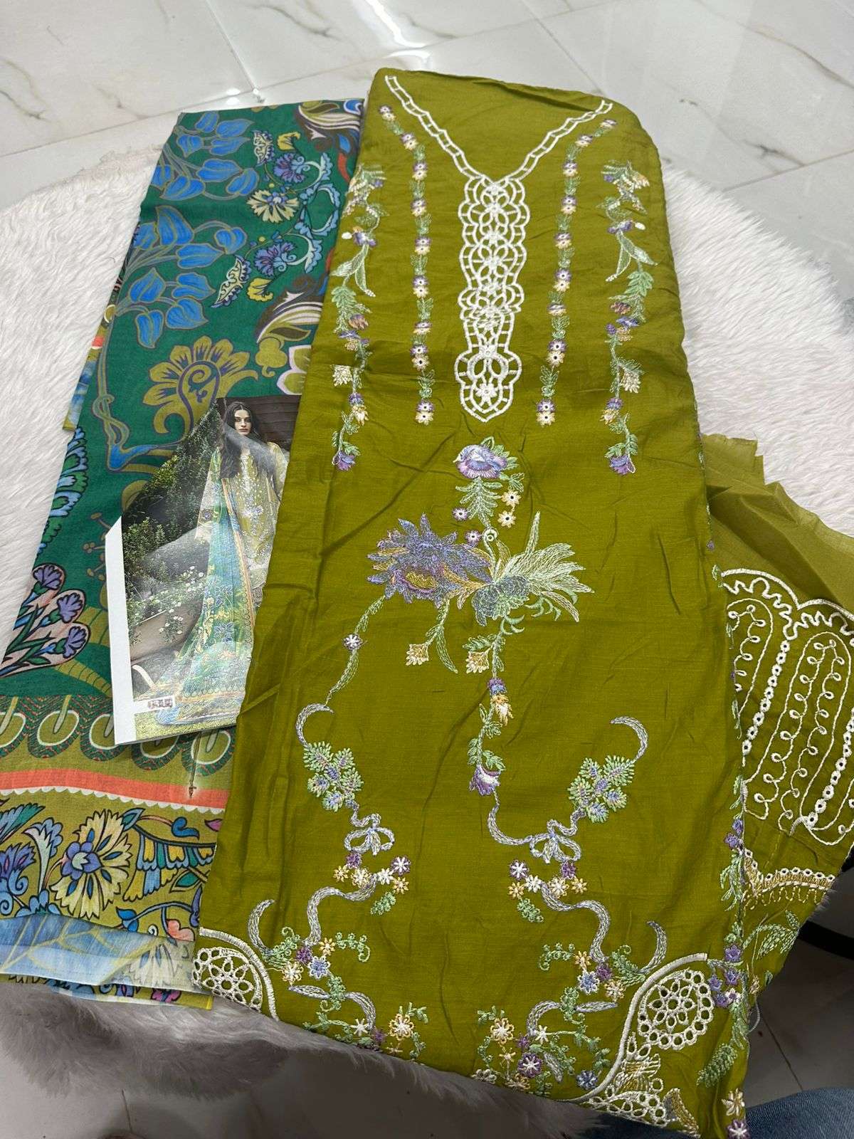 Falah Premium Cotton Collection Code - 50022 By Falah Designer Suits - 01 - 06 B