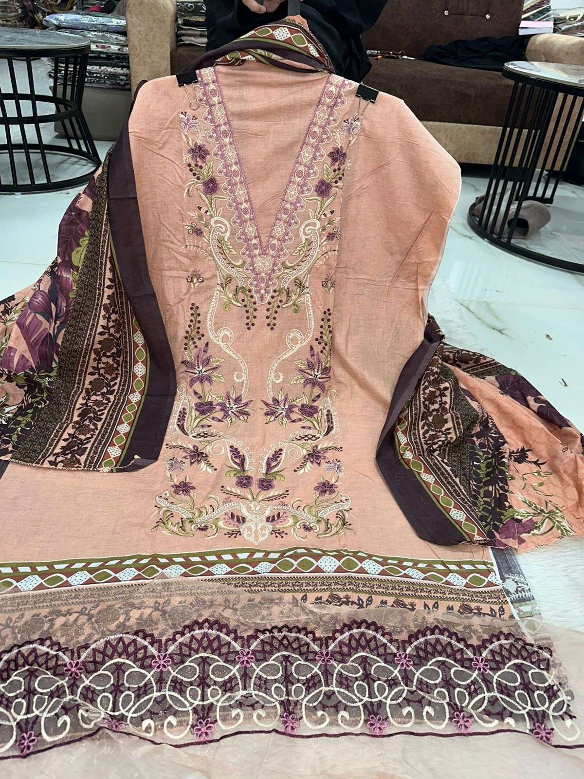 Falah Premium Cotton Collection Code - NOP02 By Falah Designer Suits - 05