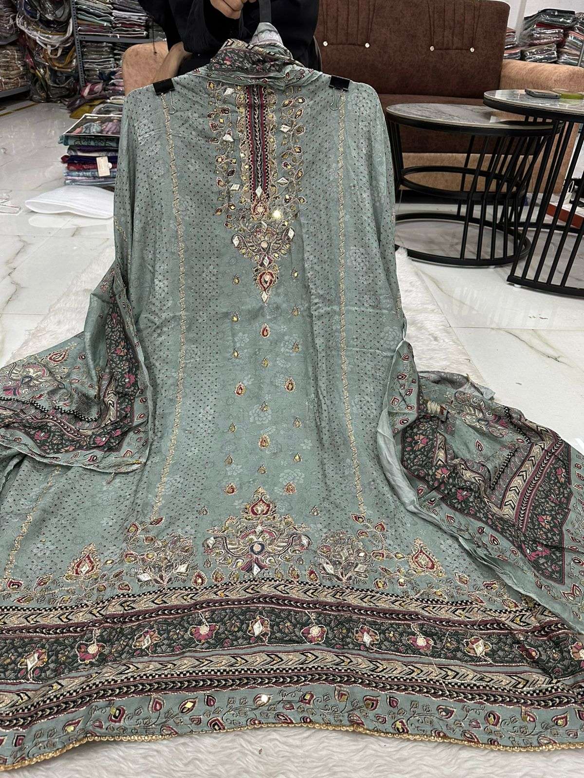Falah Premium Maslin Collection Code - 26075 By Falah Designer Suits - 01 - 04