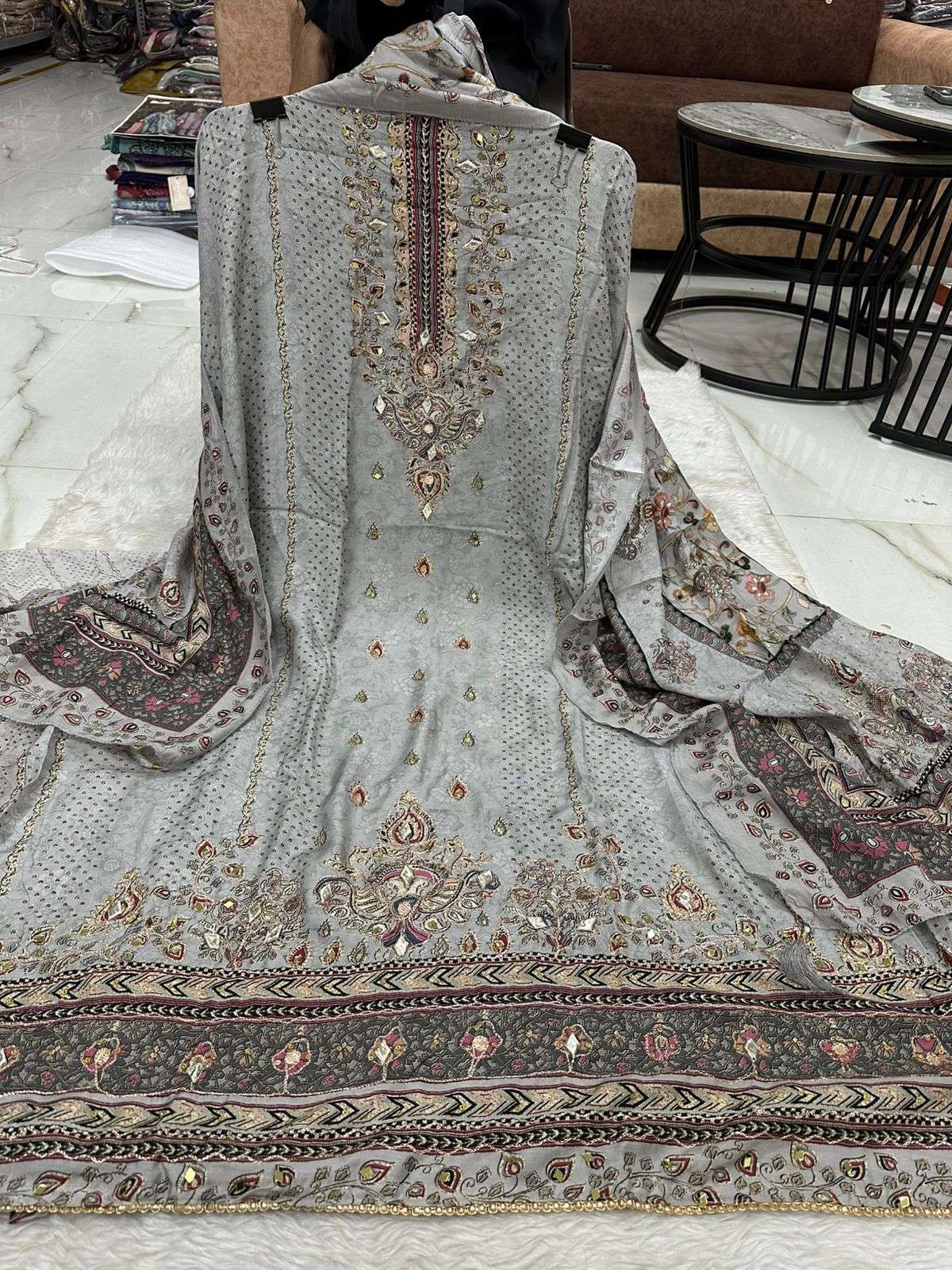 Falah Premium Maslin Collection Code - 26075 By Falah Designer Suits - 02