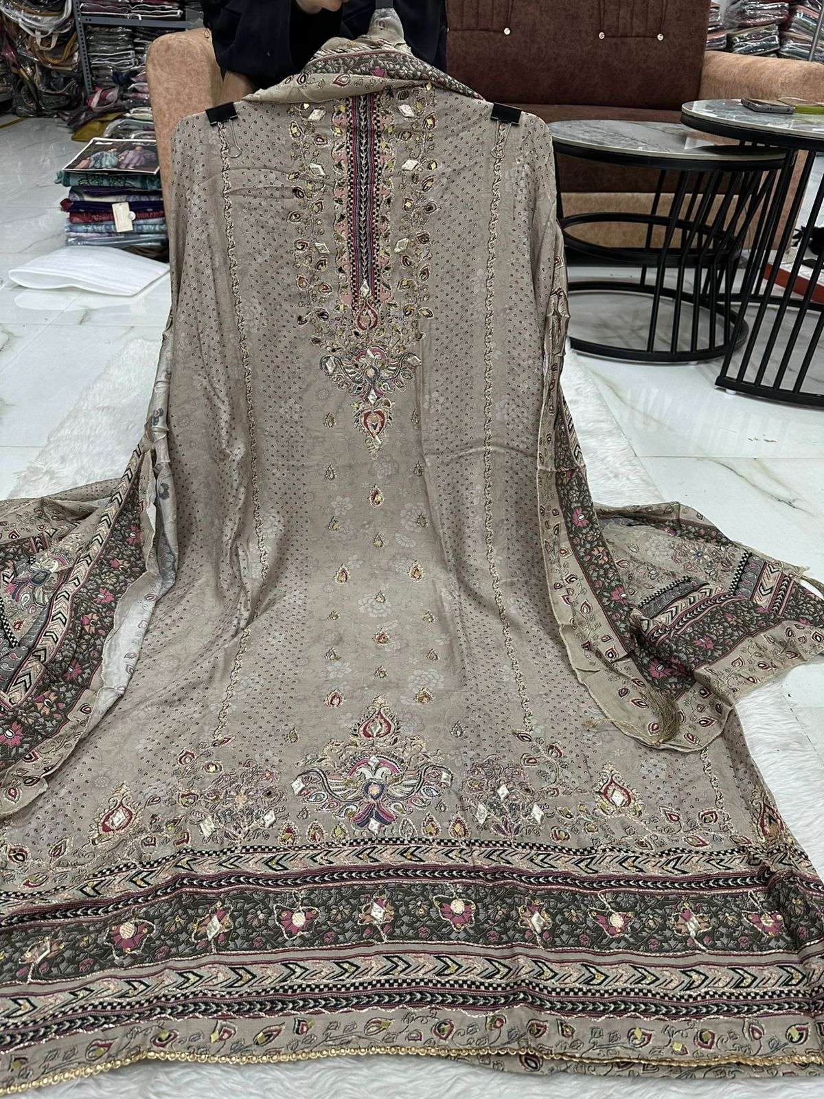 Falah Premium Maslin Collection Code - 26075 By Falah Designer Suits - 04