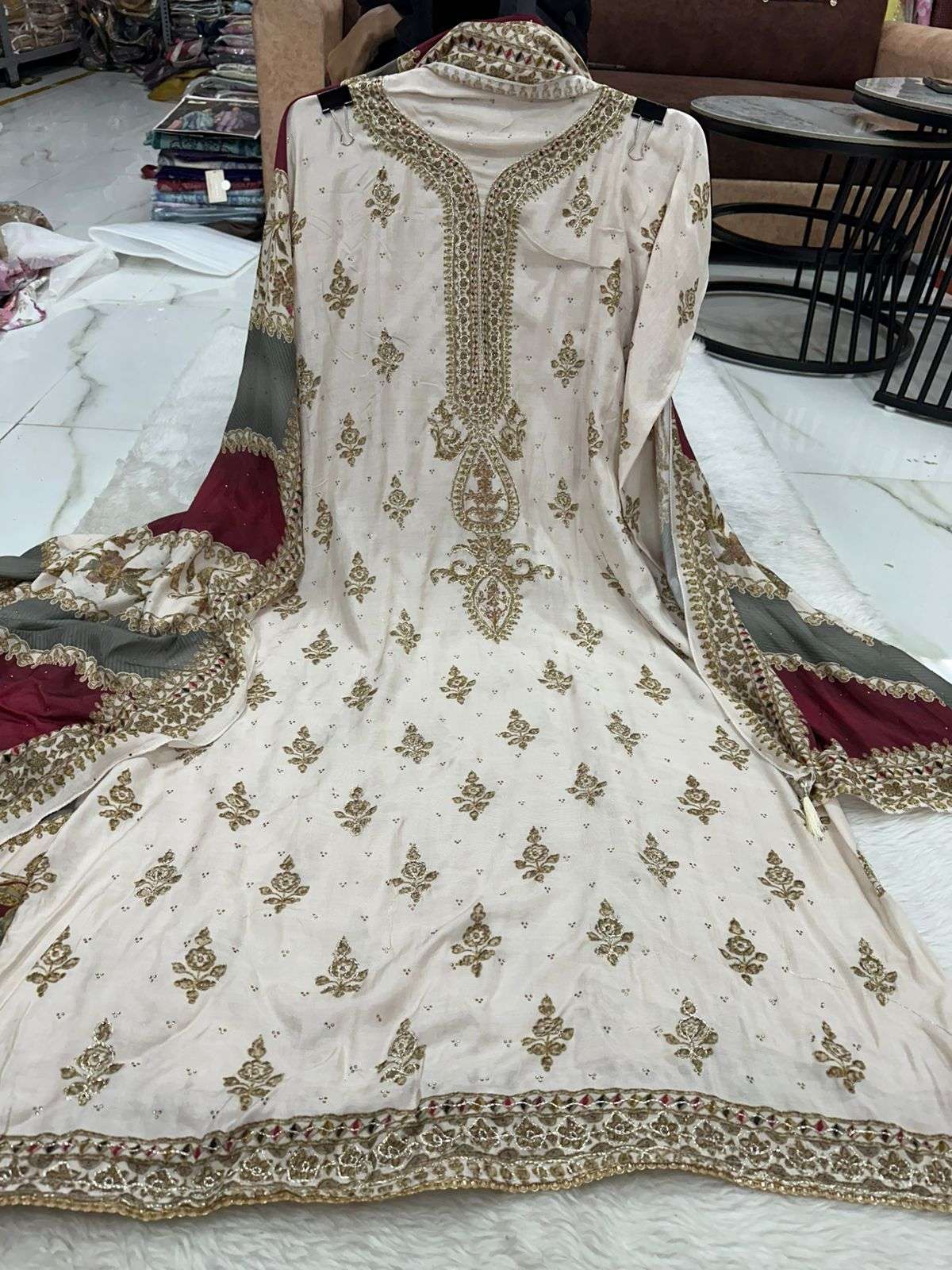 Falah Premium Maslin Collection Code - 26081 By Falah Designer Suits - 01