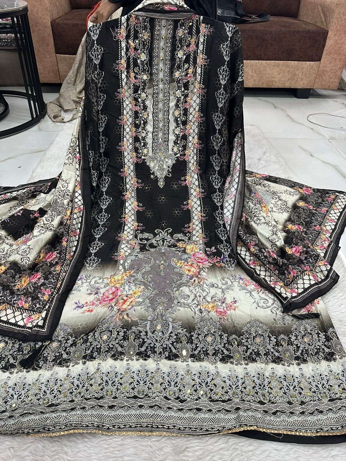 Falah Premium Maslin Collection Code - 50015 By Falah Designer Suits - 01