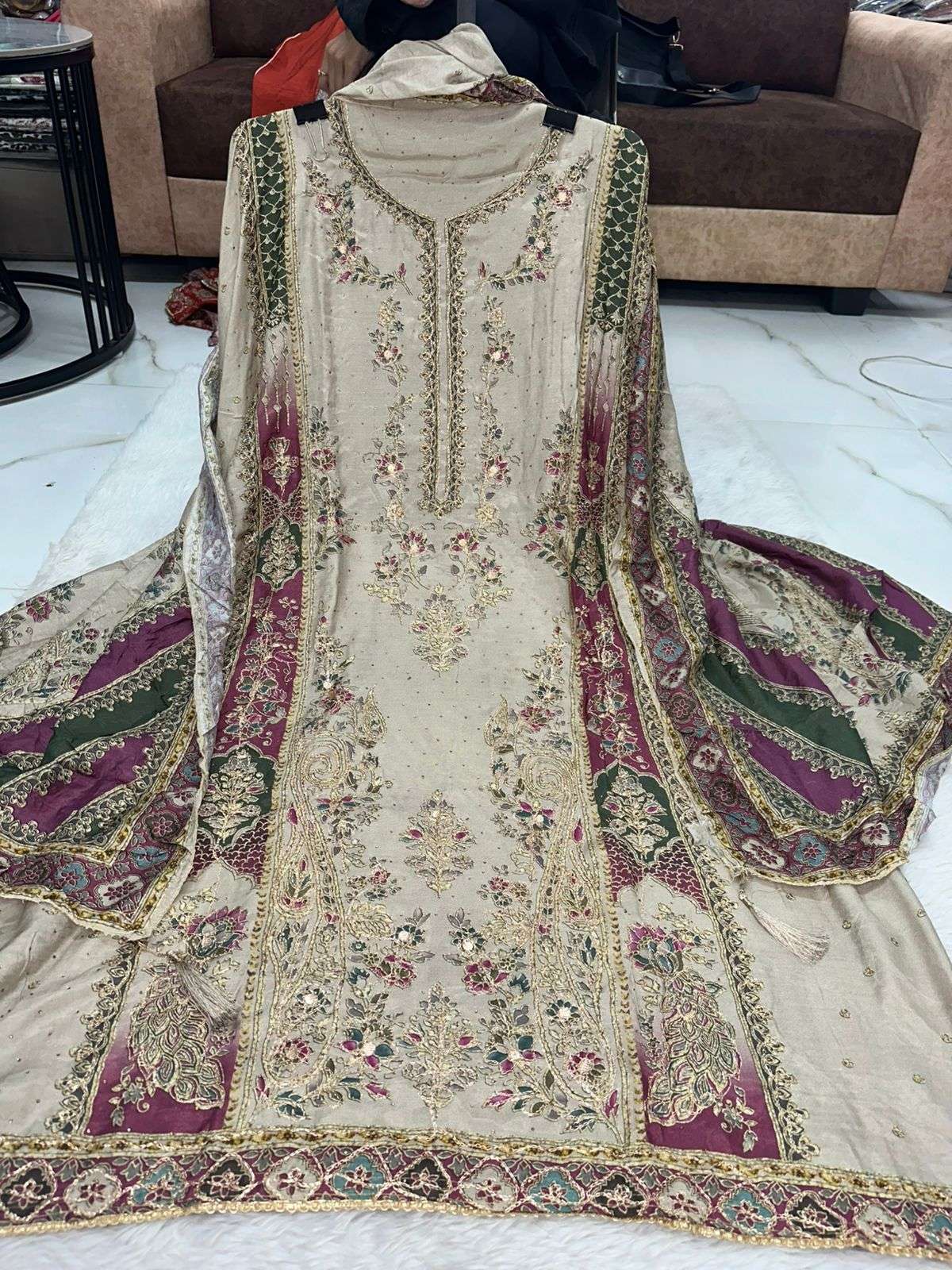 Falah Premium Maslin Collection Code - 50016 By Falah Designer Suits - 01