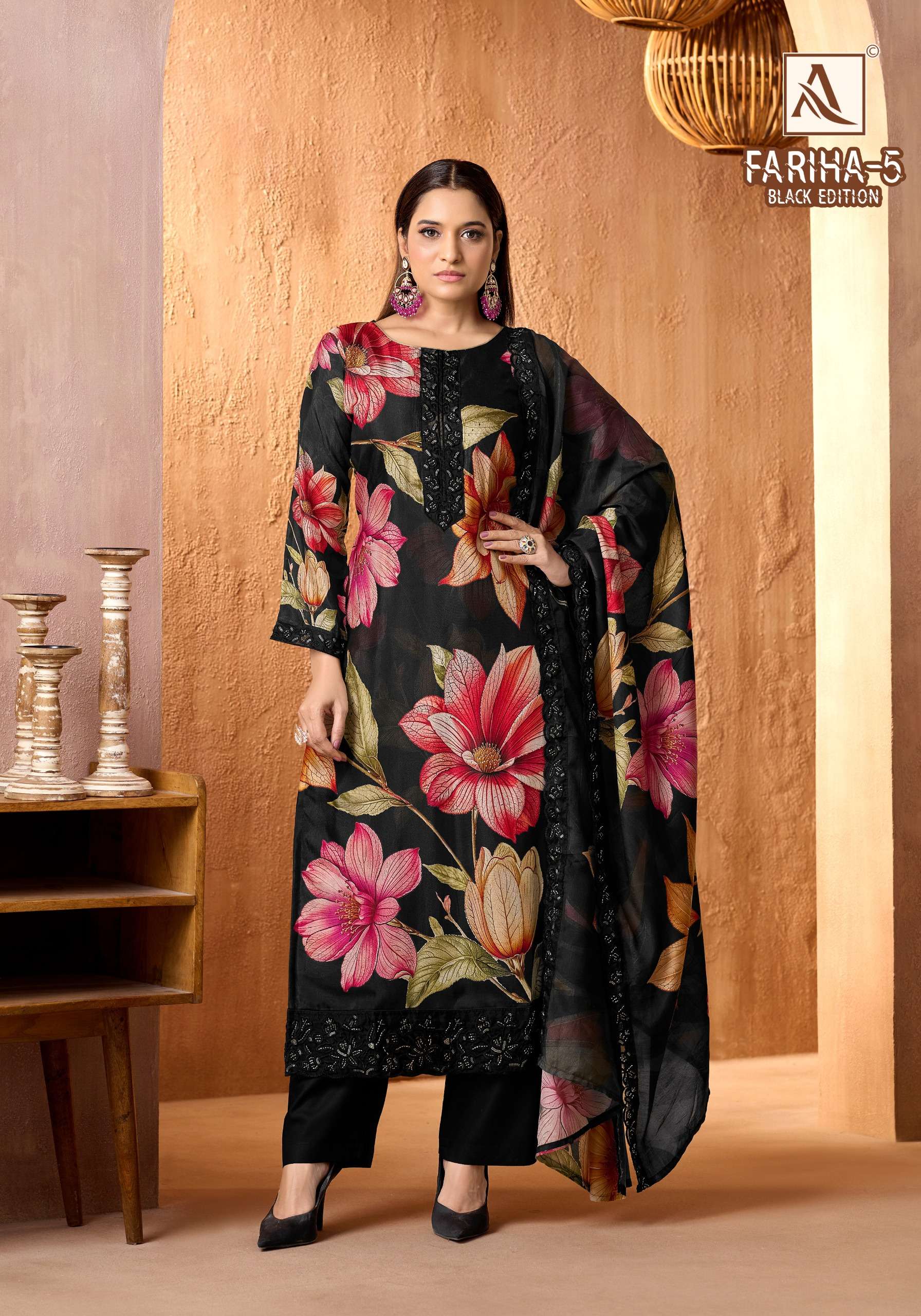 FARIHA BLACK EDITION - 05 BY ALOK SUITS - 01