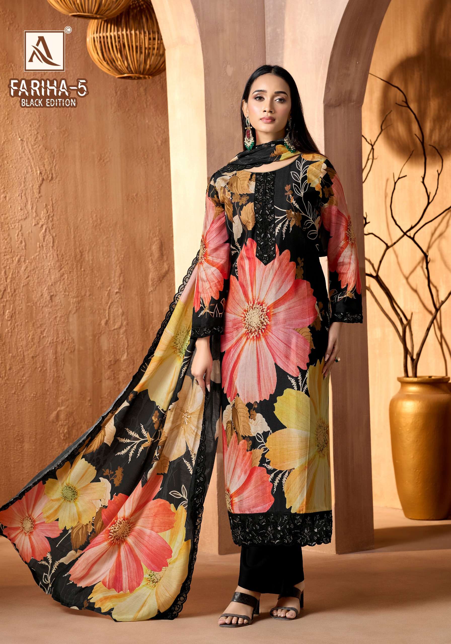 FARIHA BLACK EDITION - 05 BY ALOK SUITS - 02