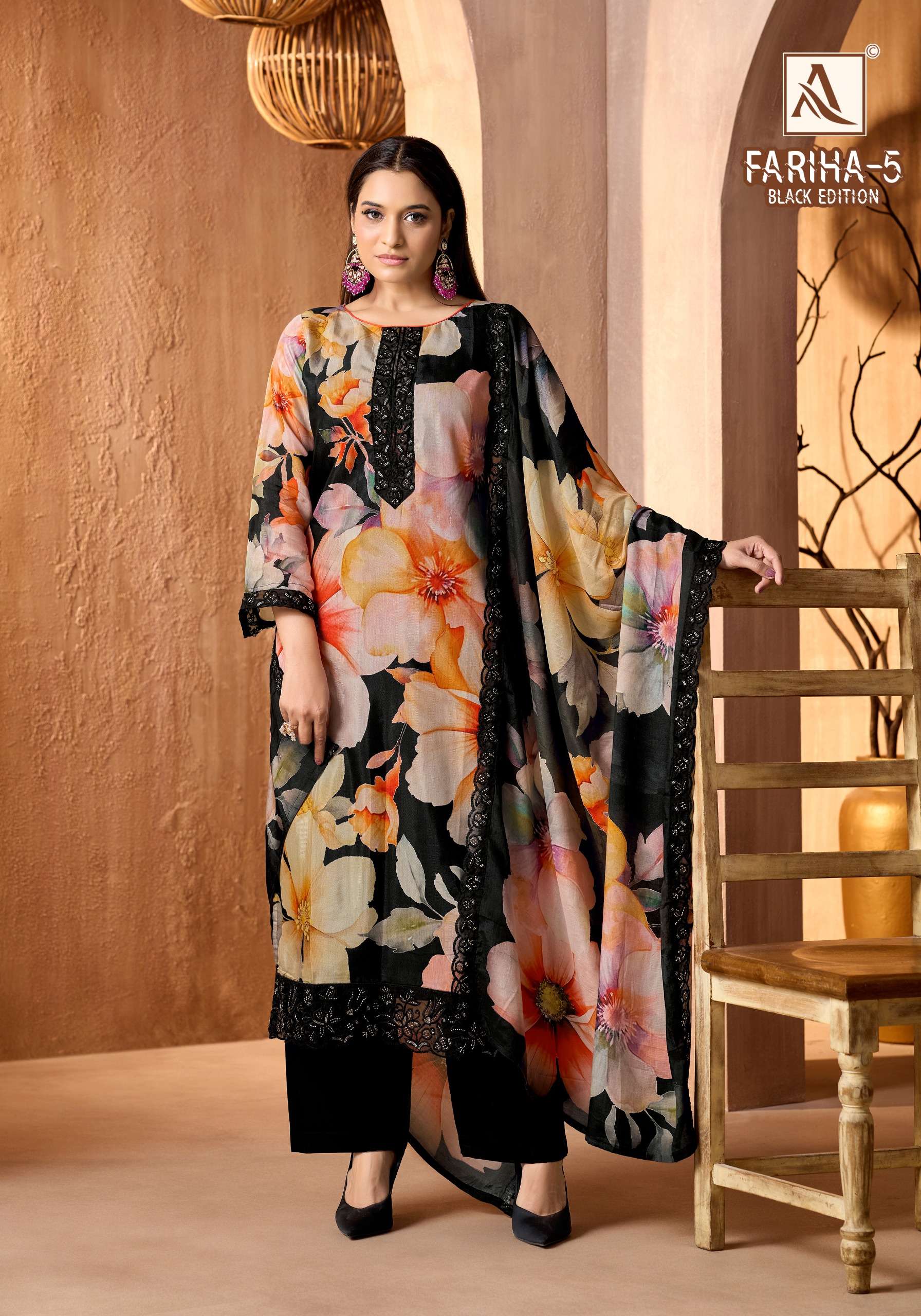 FARIHA BLACK EDITION - 05 BY ALOK SUITS - 04