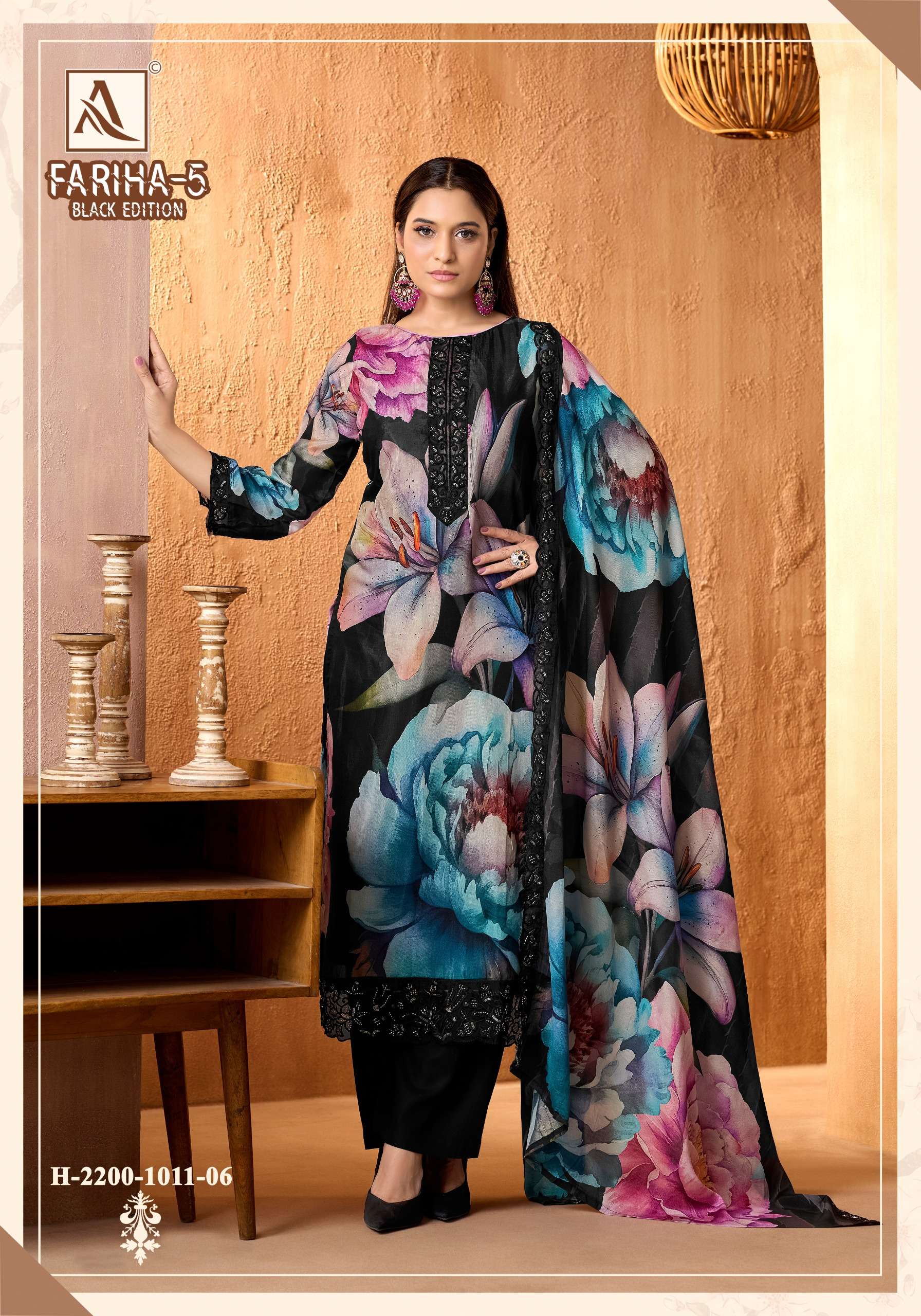 FARIHA BLACK EDITION - 05 BY ALOK SUITS - 06