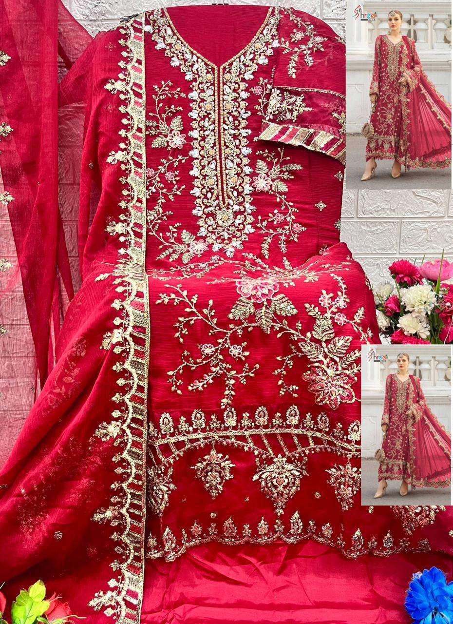 MARIA B CHIFFONS D.NO. SF - 5504 OPEN & MODEL PIC BY SHREE FABS - 05