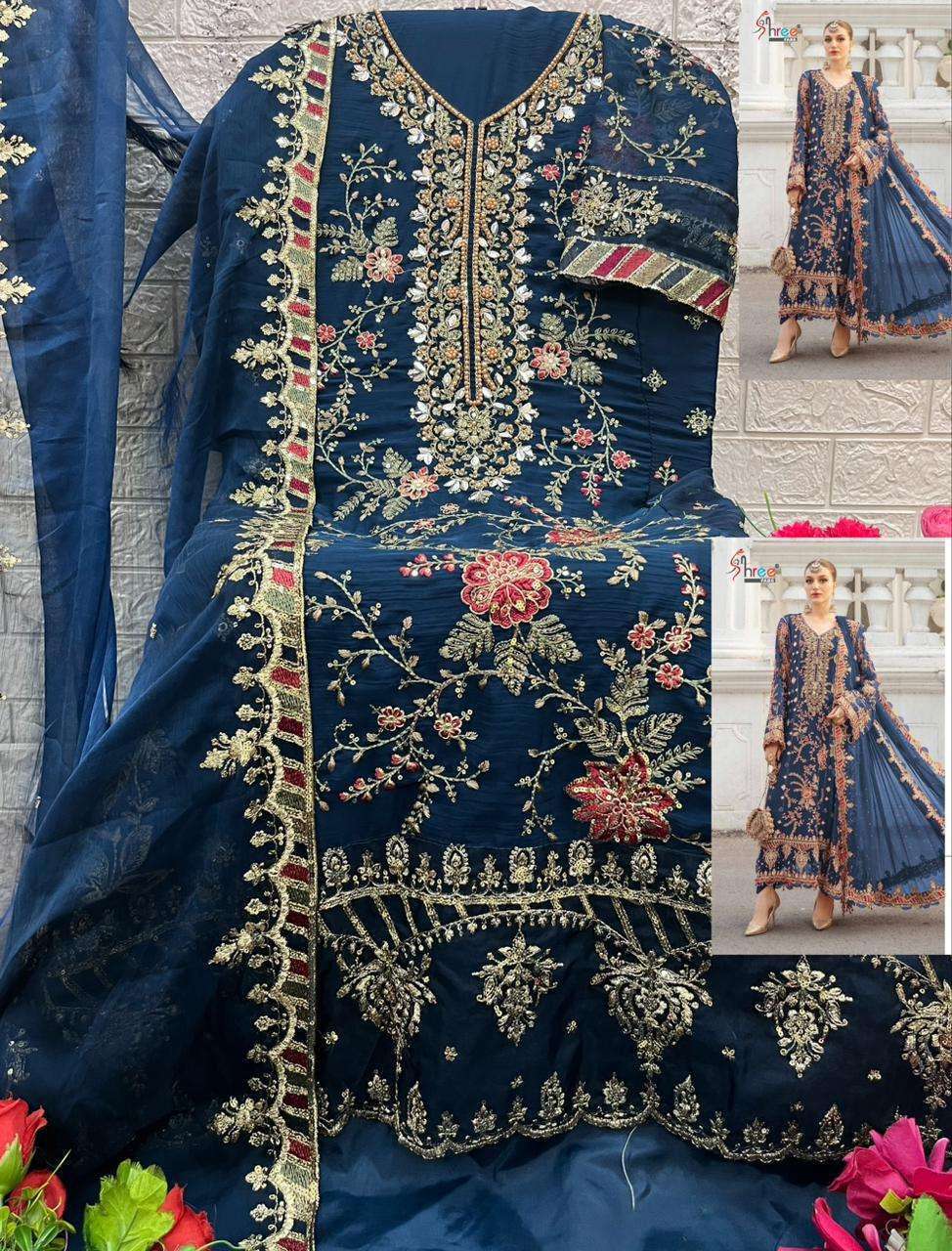 MARIA B CHIFFONS D.NO. SF - 5504 OPEN & MODEL PIC BY SHREE FABS - 07