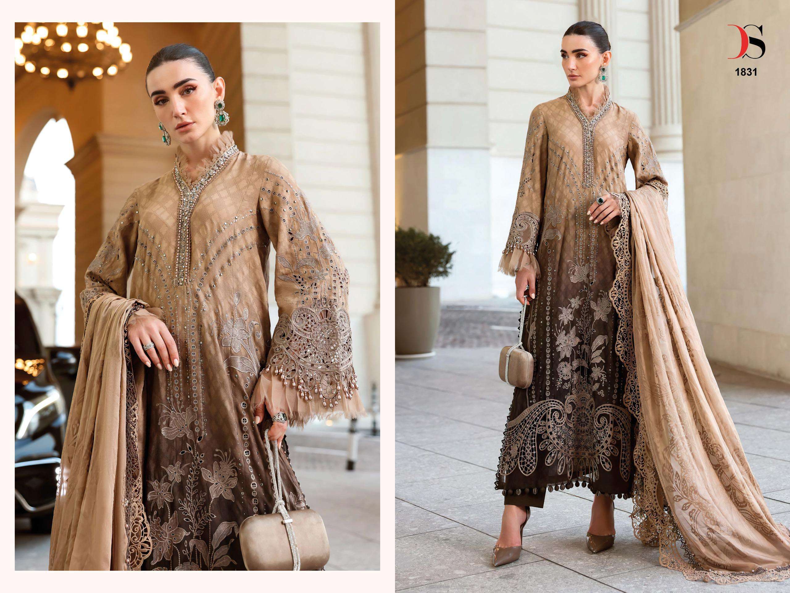 MARIA B PREMIUM EMBROIDERED - 03 D NO.1831 & 1832 DEEPSY SUITS - 01