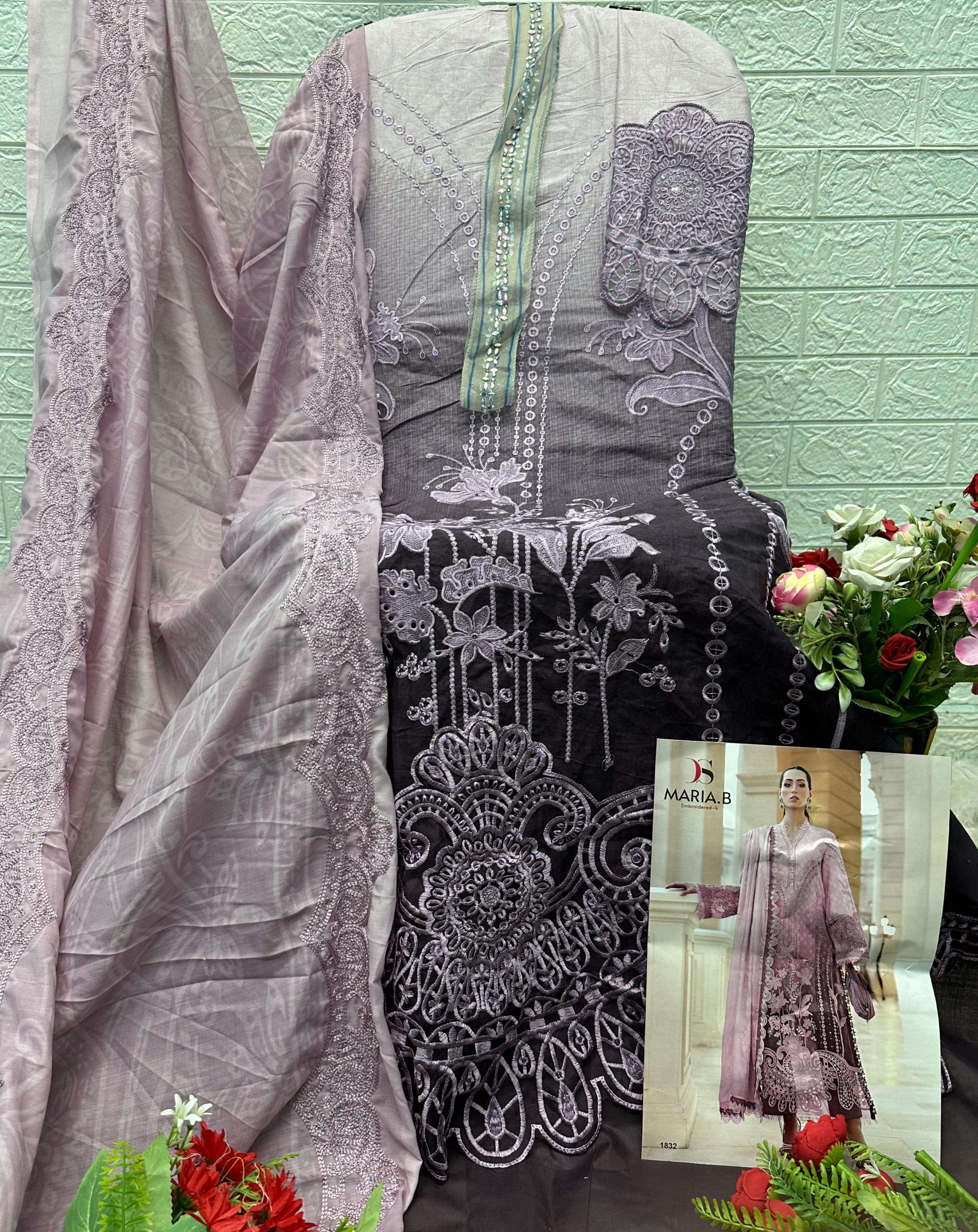 MARIA B PREMIUM EMBROIDERED - 03 D NO.1831 & 1832 DEEPSY SUITS - 04