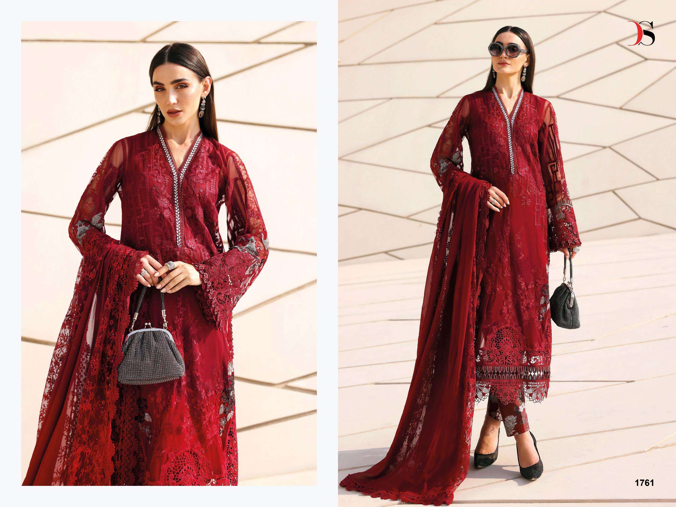 MARIA B PREMIUM EMBROIDERED - 03 DEEPSY SUITS - 01