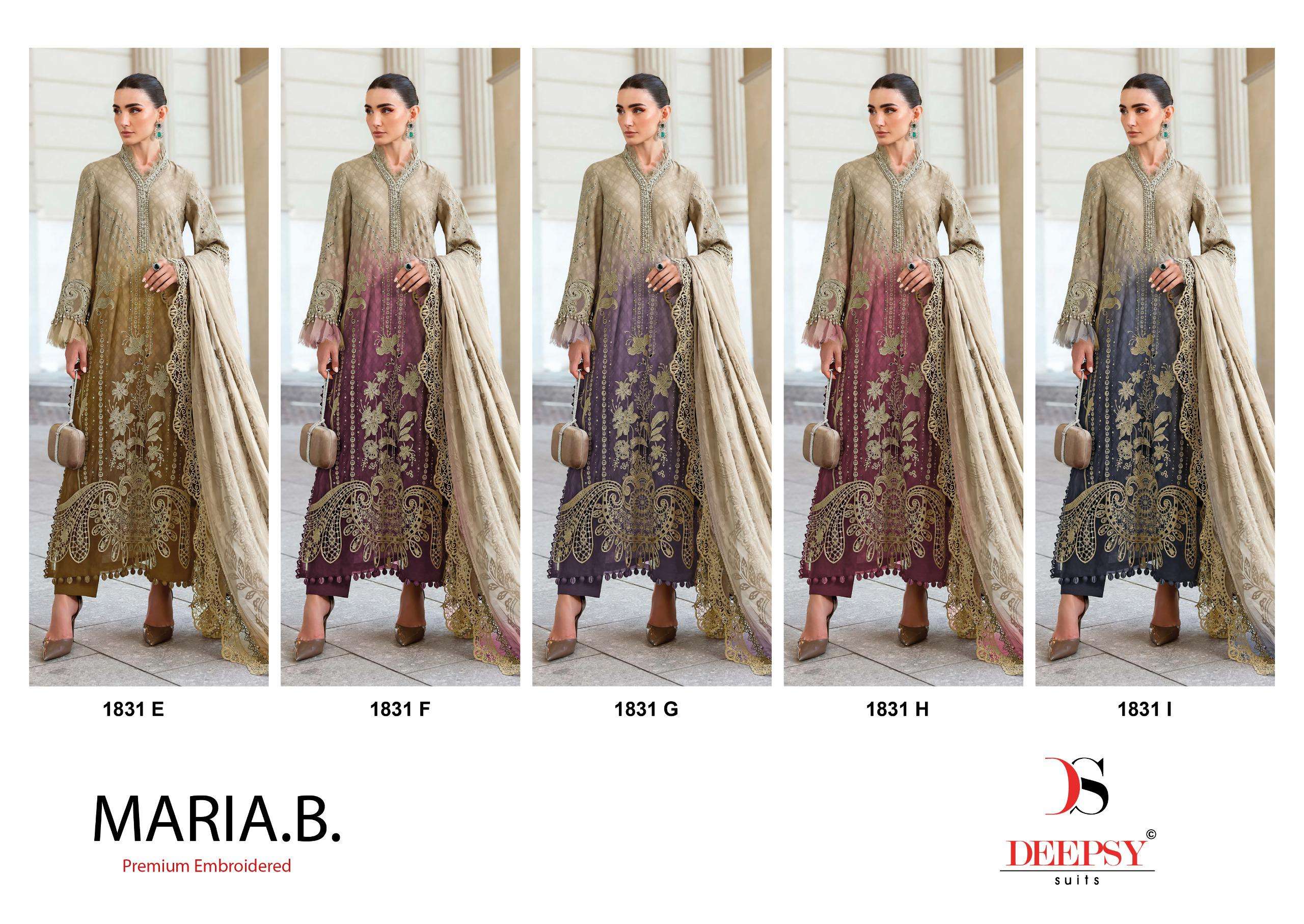 MARIA B PREMIUM EMBROIDERED - 25 - 3 BY DEEPSY SUITS - 01 - 05 B