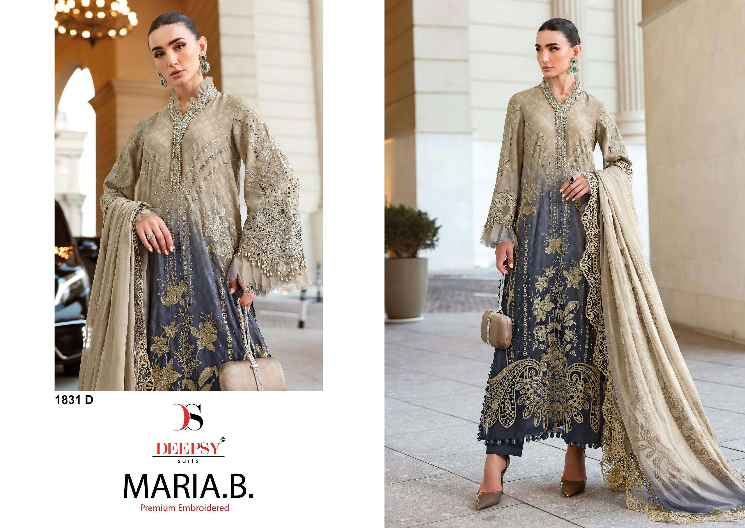 MARIA B PREMIUM EMBROIDERED - 25 - 3 BY DEEPSY SUITS - 05