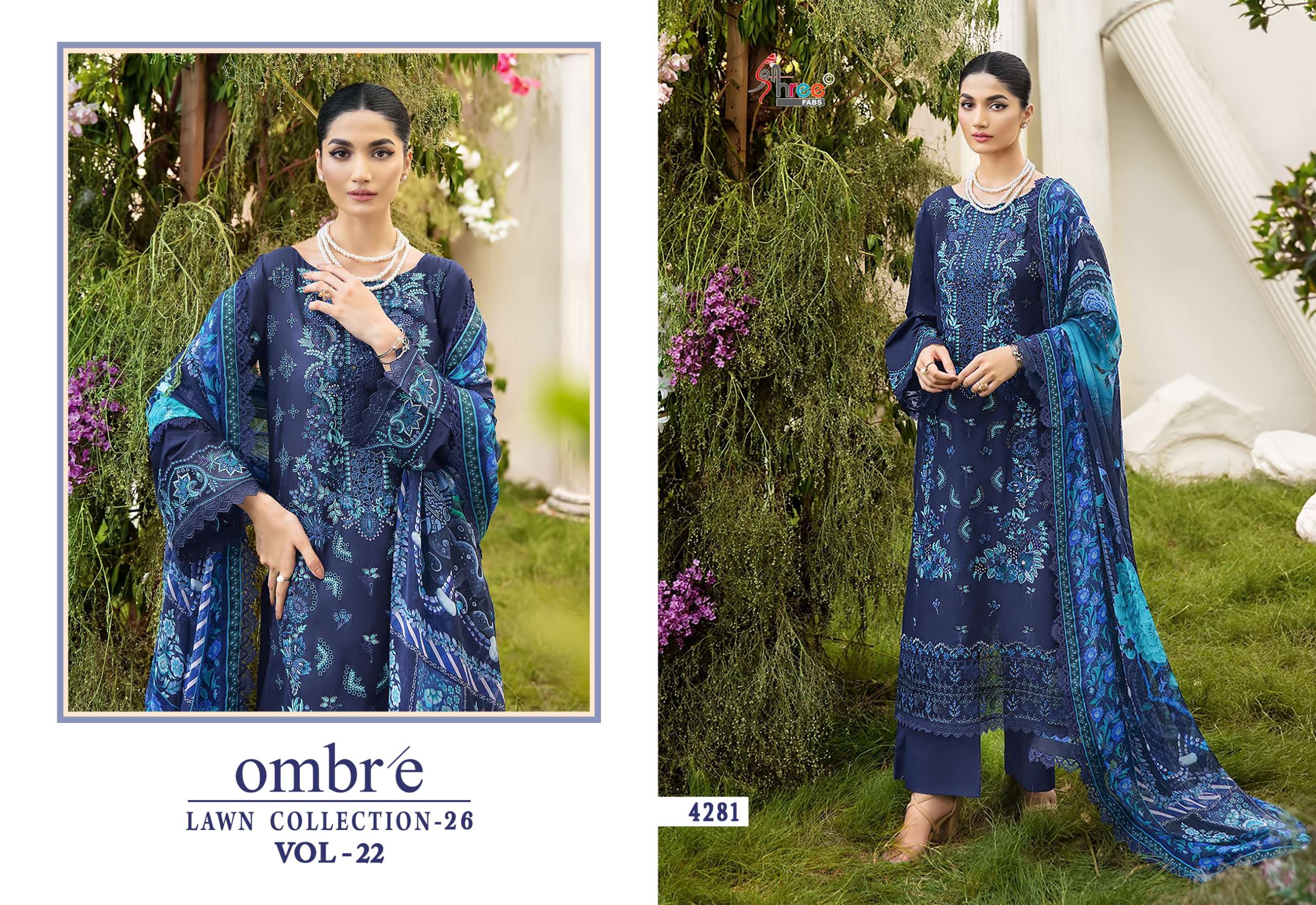 OMBRE LAWN COLLECTION VOL - 22 BY SHREE FABS - 01