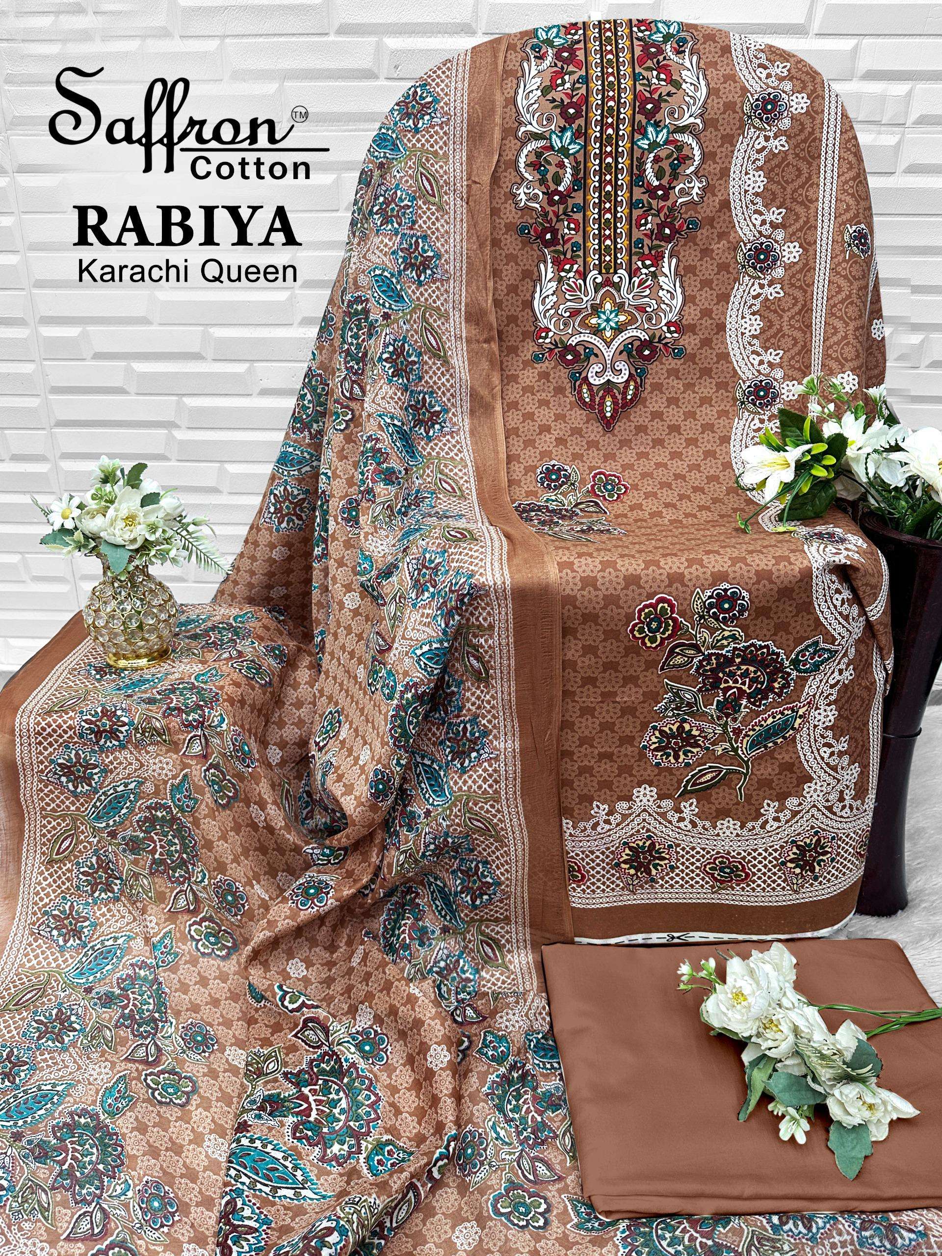 RABIYA KARACHI QUEEEN OPEN PIC BY SAFFRON COTTON - 03