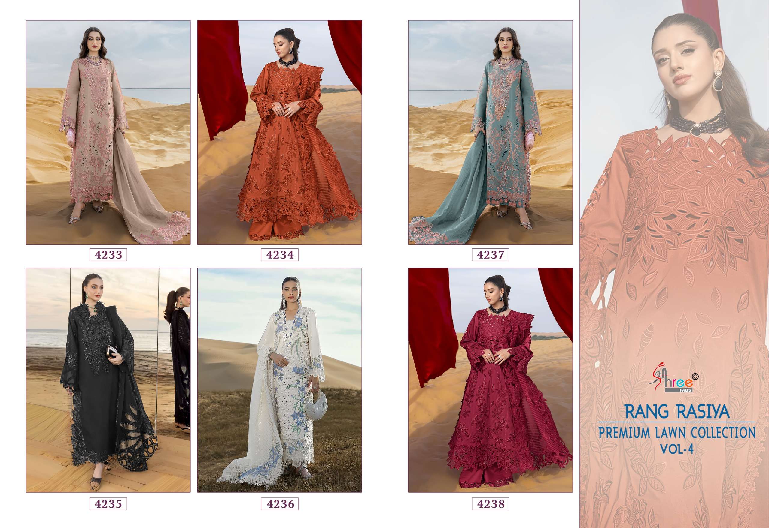 RANG RASIYA VOL - 04 BY SHREE FABS - 01 - 06 B