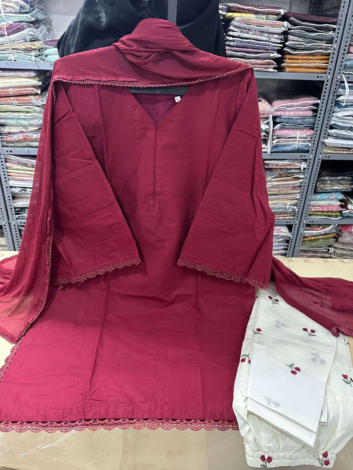 RTW Premium Readymade Cotton Collection Farshi Shalwar Code - 26102 By Falah Designer Suits - 03