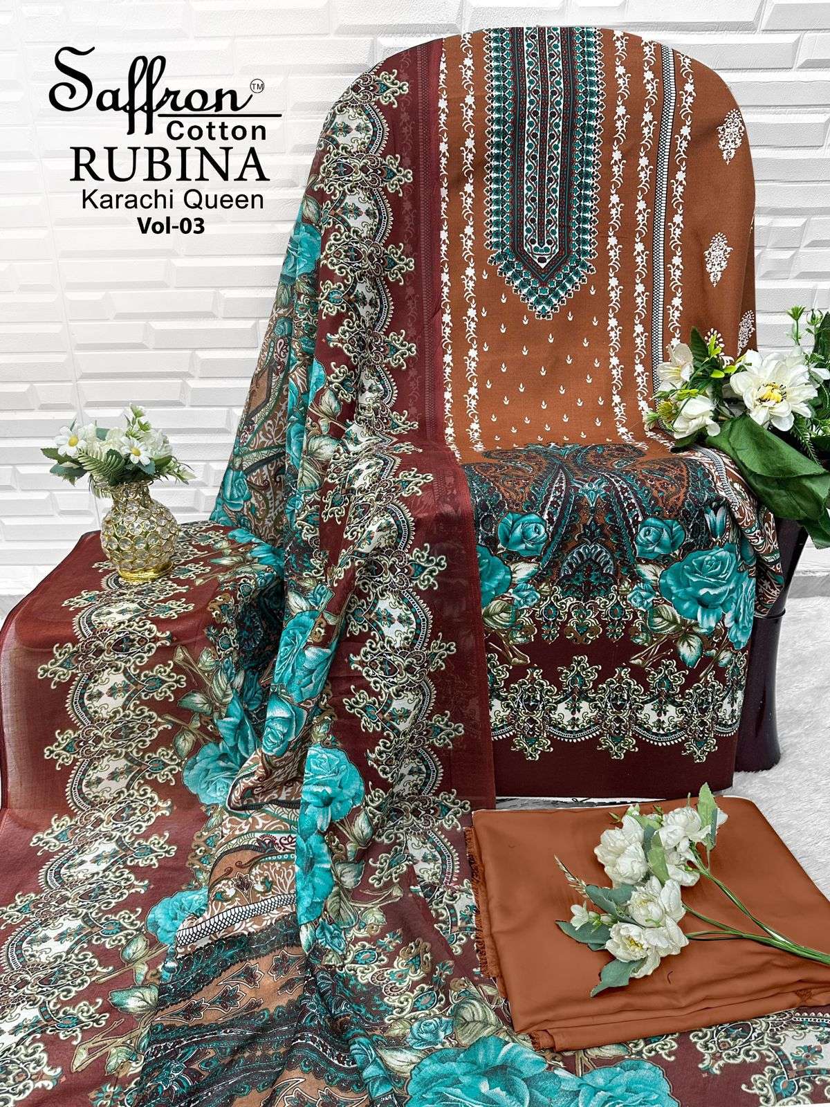 RUBINA KARACHI QUEEN VOL - 03 BY SAFFRON COTTON - 09