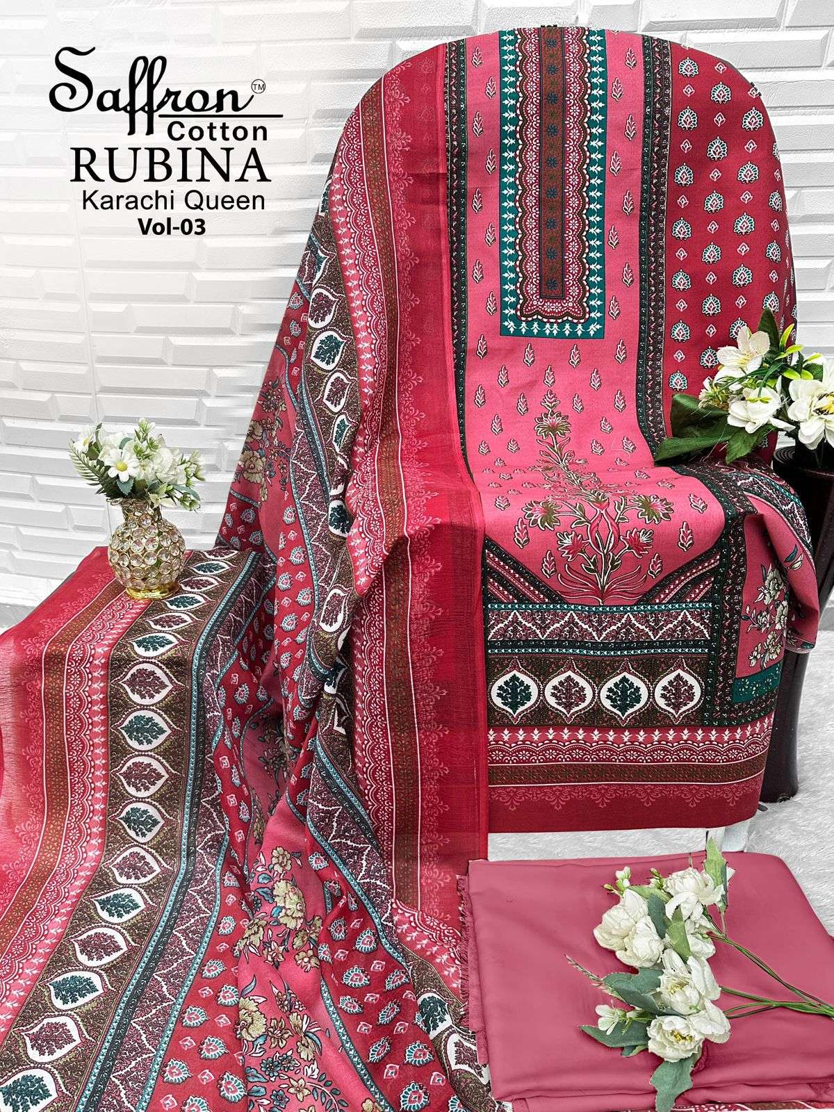 RUBINA KARACHI QUEEN VOL - 03 BY SAFFRON COTTON - 12