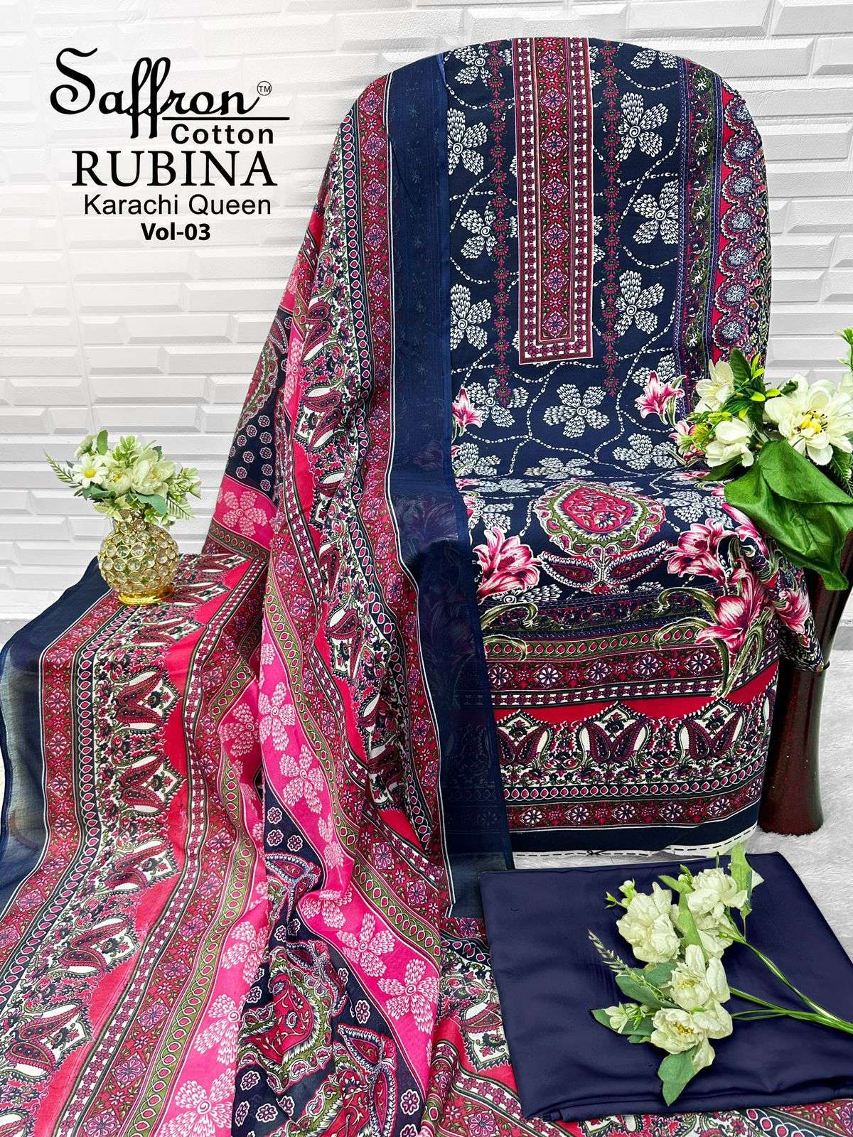 RUBINA KARACHI QUEEN VOL - 03 BY SAFFRON COTTON - 15