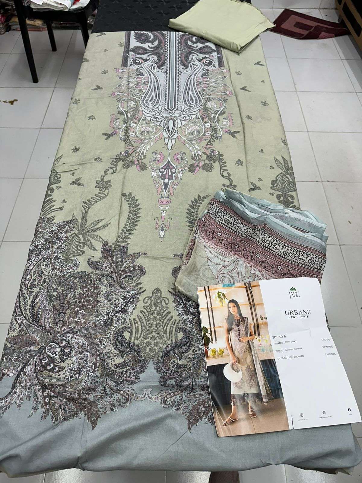 Urbane Chiffon 2026 Lawn Collection by Jade-09