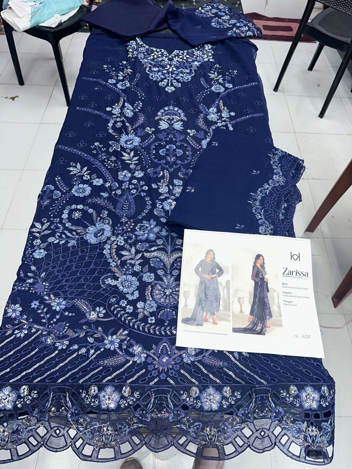 ZARISSA New Fancy Embroidered Chiffon 2026 Tawakkal-04