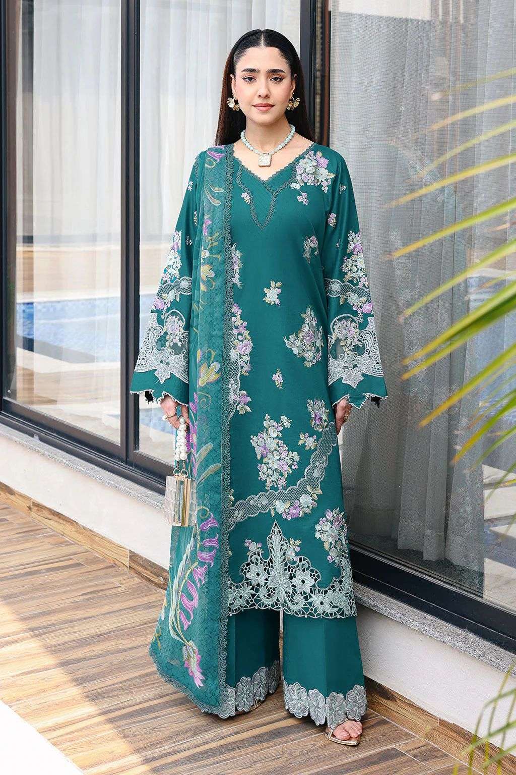 Andaaz Luxury Lawn Vol 14 Collection 2026 Ramsha-07