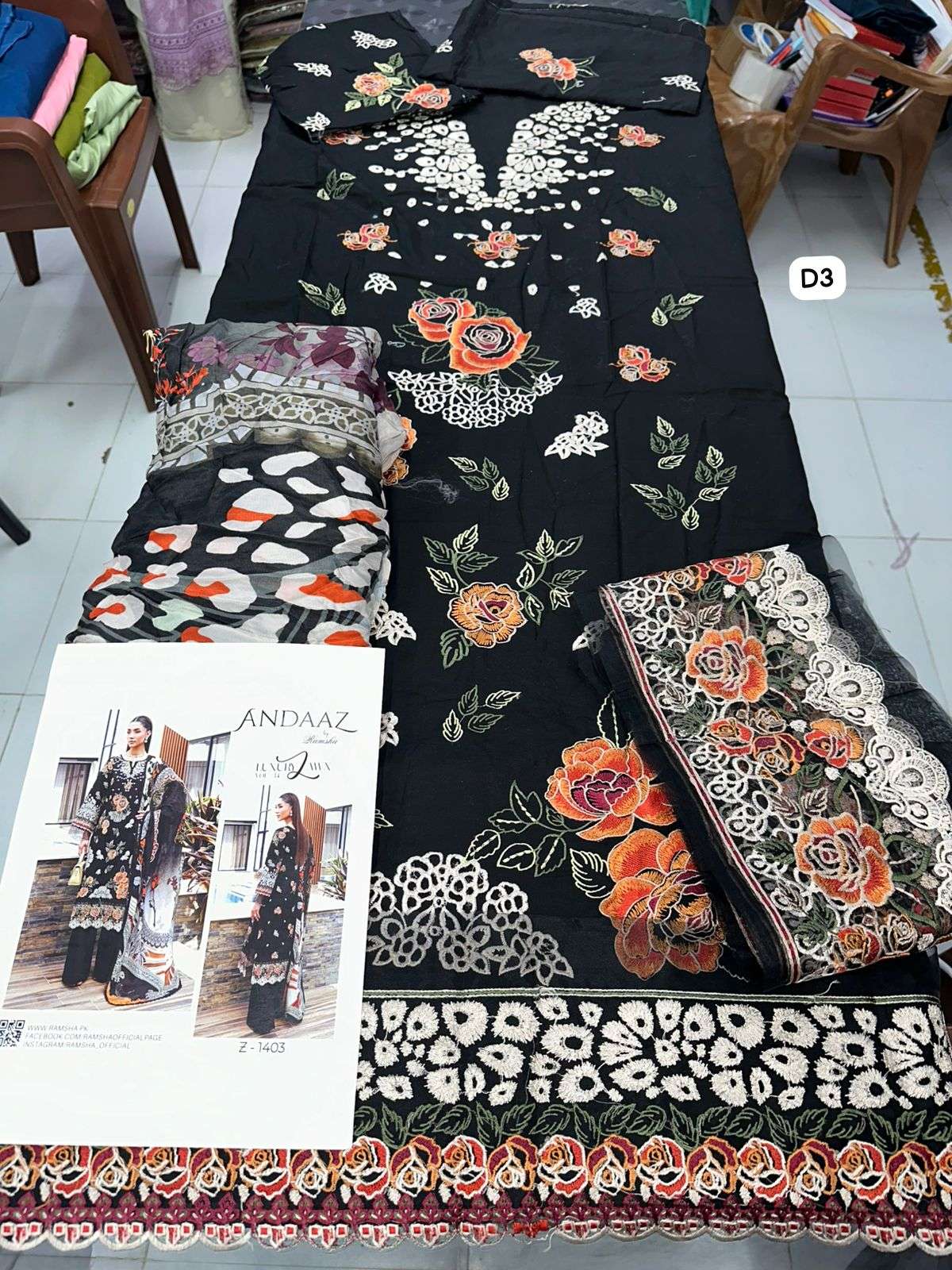 Andaaz Luxury Lawn Vol 14 Collection 2026 Ramsha-12