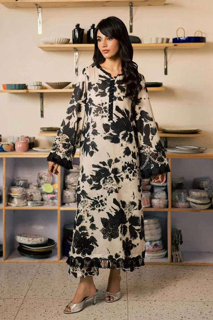 BALLERINA PRINTED CHIKANKARI LAWN COLLECTION BY NUREH - 01