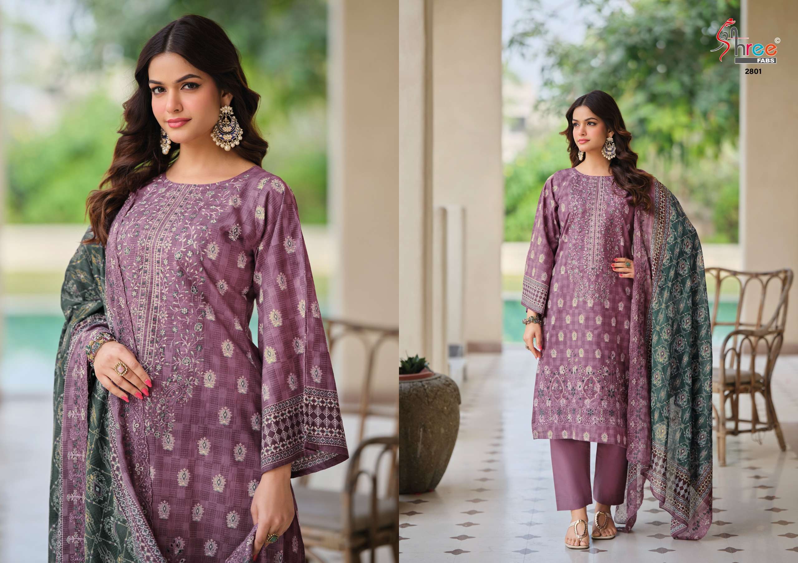 BIN SAEED LAWN COLLECTION VOL - 28 OPEN & MODEL PIC BY SHREE FABS - 01