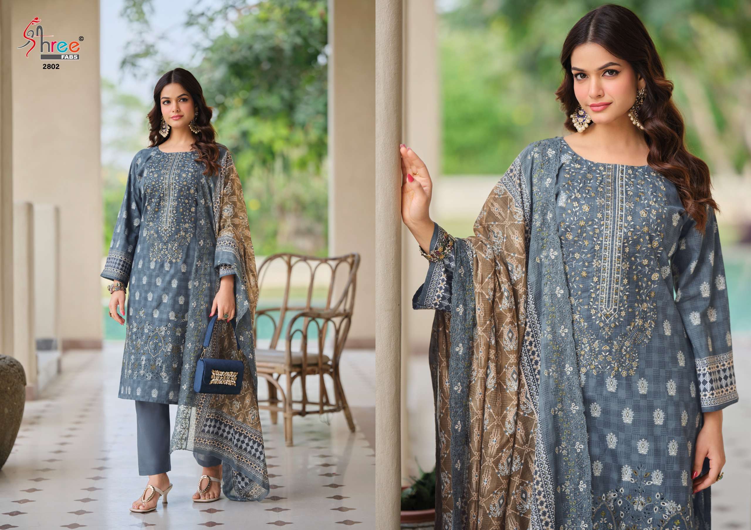 BIN SAEED LAWN COLLECTION VOL - 28 OPEN & MODEL PIC BY SHREE FABS - 02