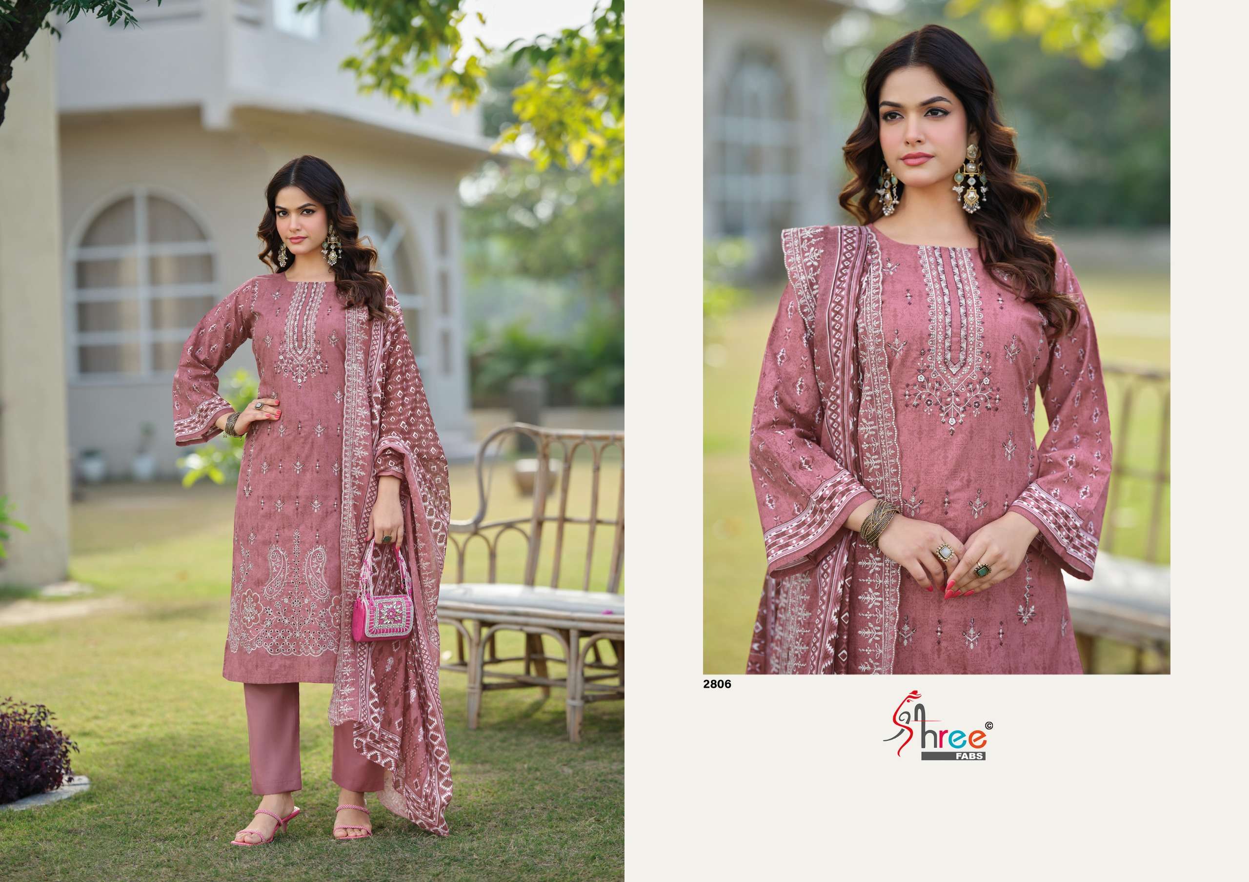 BIN SAEED LAWN COLLECTION VOL - 28 OPEN & MODEL PIC BY SHREE FABS - 06