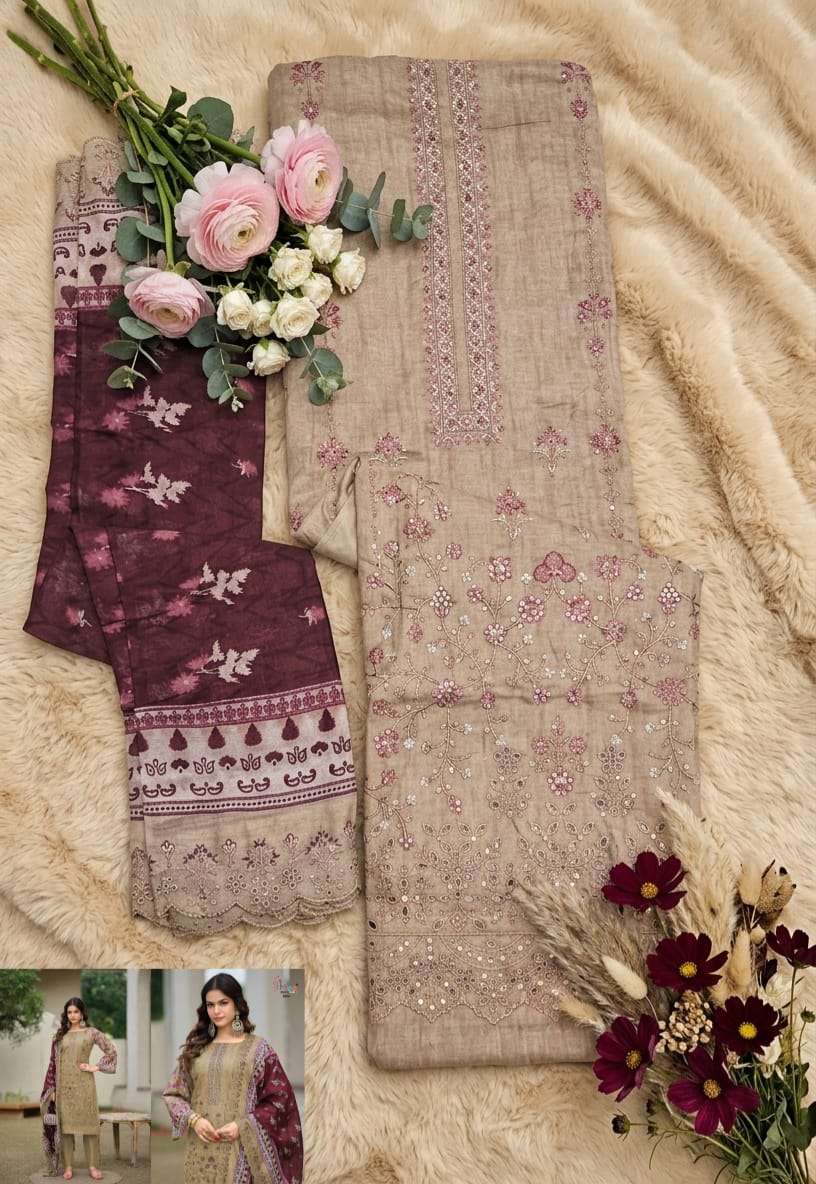 BIN SAEED LAWN COLLECTION VOL - 28 OPEN & MODEL PIC BY SHREE FABS - 10